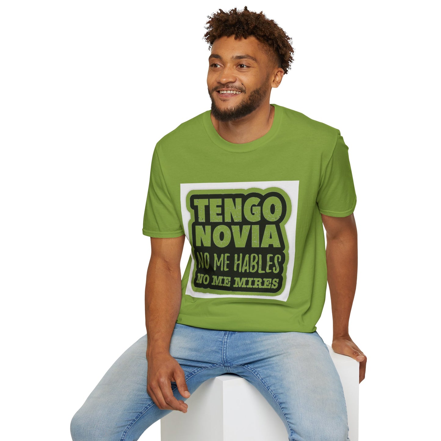 Unisex Funny T-Shirt - Tengo Novia, Playful Apparel for Couples, Perfect Gift for Anniversaries, Casual Wear, Unique Statement Tee