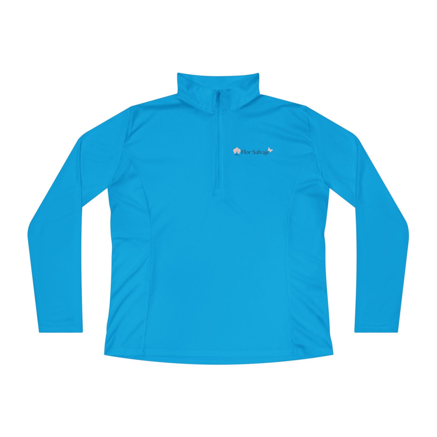 Ladies Quarter-Zip Pullover with Fun Bichotas Design | Cozy, Stylish Activewear, Perfect for Fitness or Casual Outfits, Gift for Her