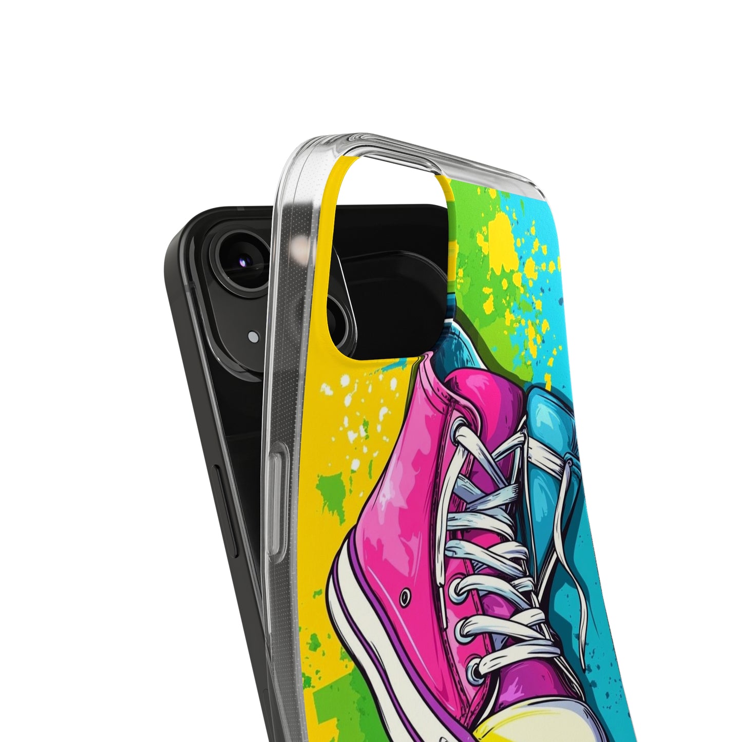 Colorful Sneakers Phone Case - Trendy Soft Phone Cases for Teens, Gifts for Her, Skateboard Accessories, Birthday Present, Fun Tech Gear