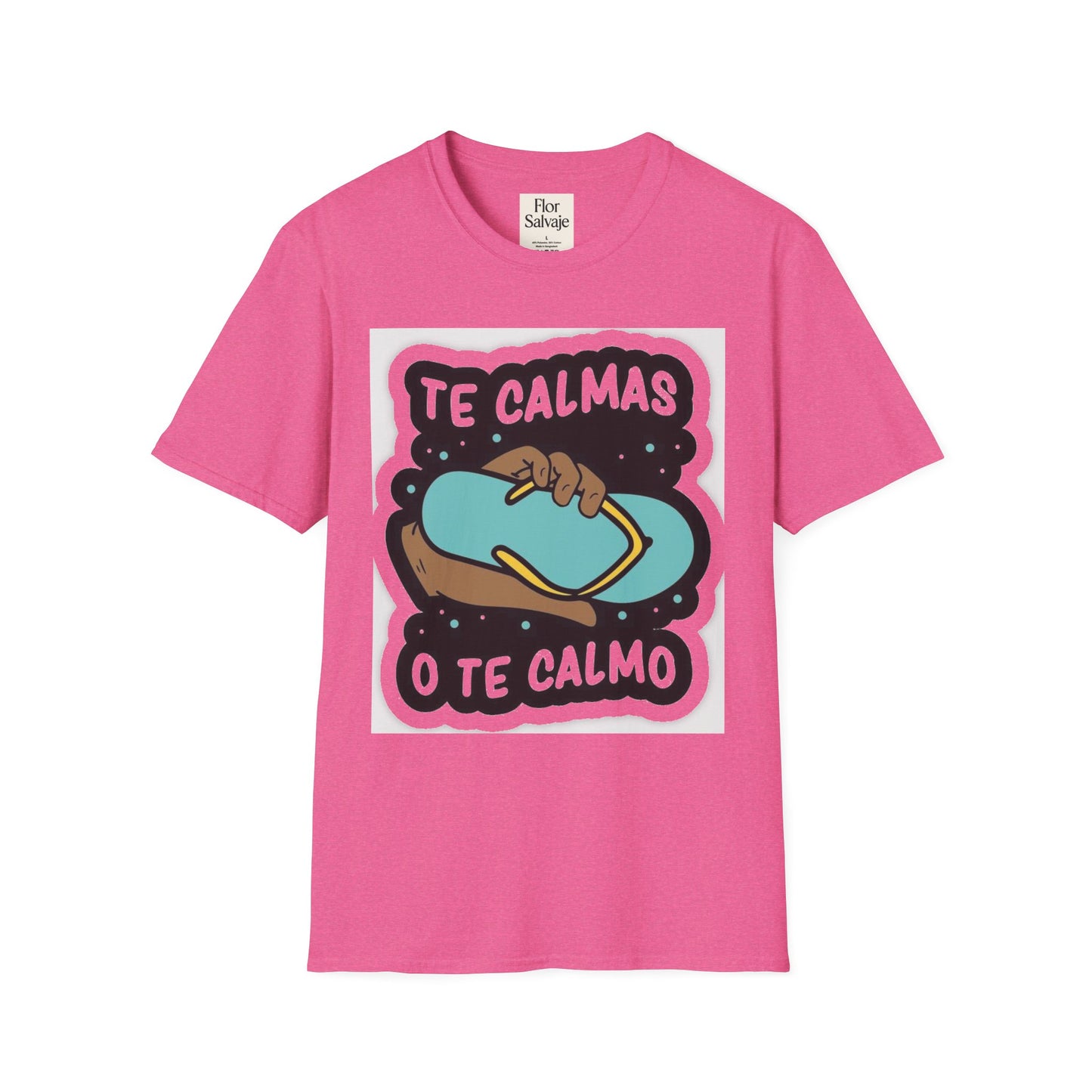 Relaxing Vibes Unisex Softstyle T-Shirt - 'Te Calmas O Te Calmo' Design