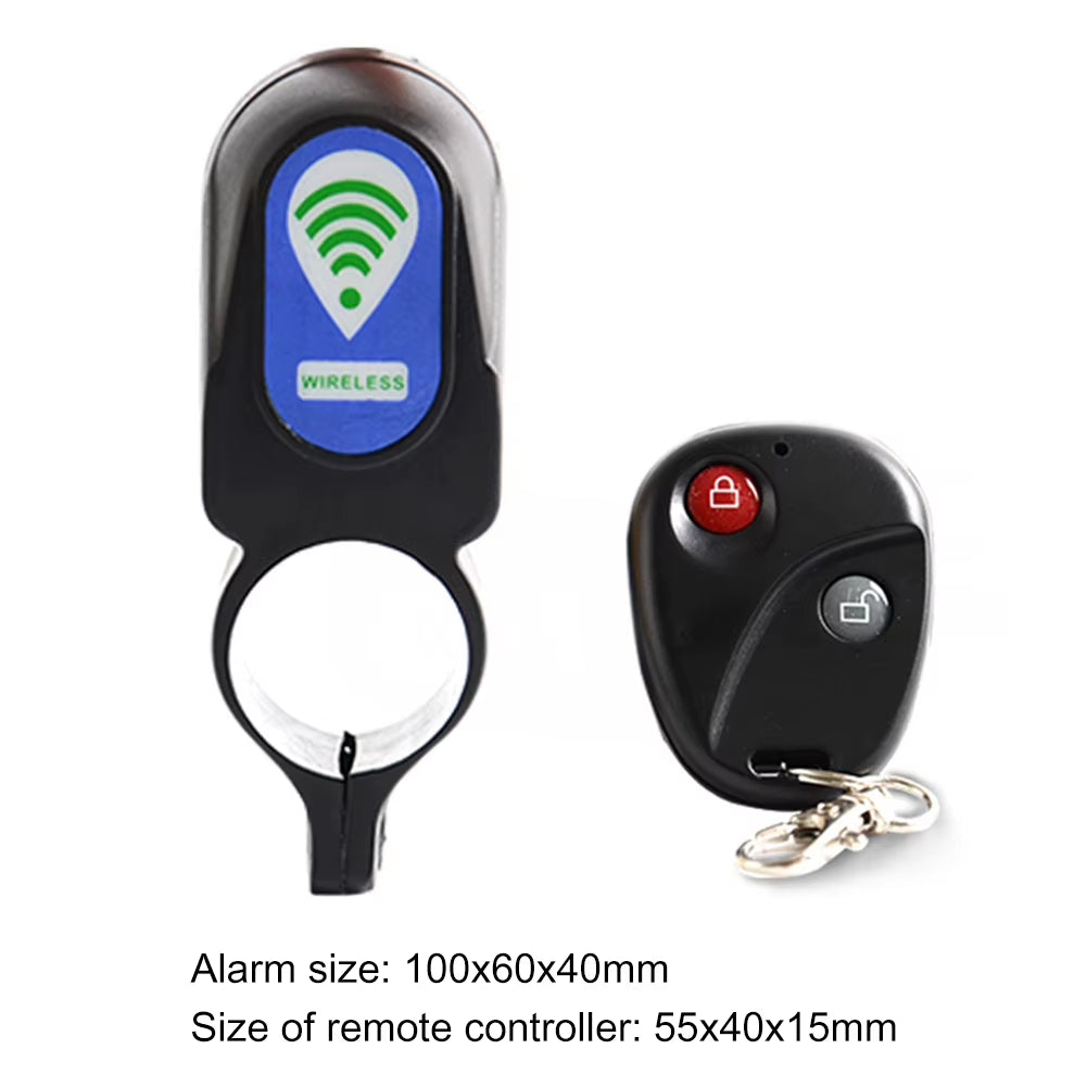 1-3PCS Anti-Theft Bike Lock Cycling Security Lock Wireless Remote Control Alarm Electric Bicycle Alarm Cycling Equipment