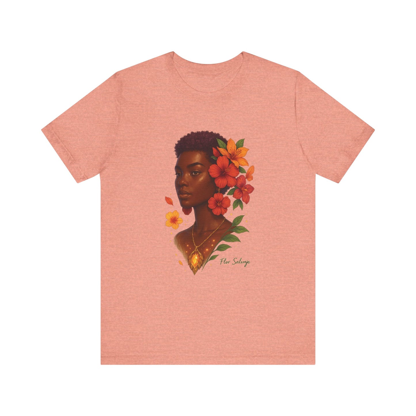 Floral Soul Unisex Tee, Inspirational T-Shirt, Gift for Her, Summer Outfit, Artistic Apparel, Unique Graphic Tee
