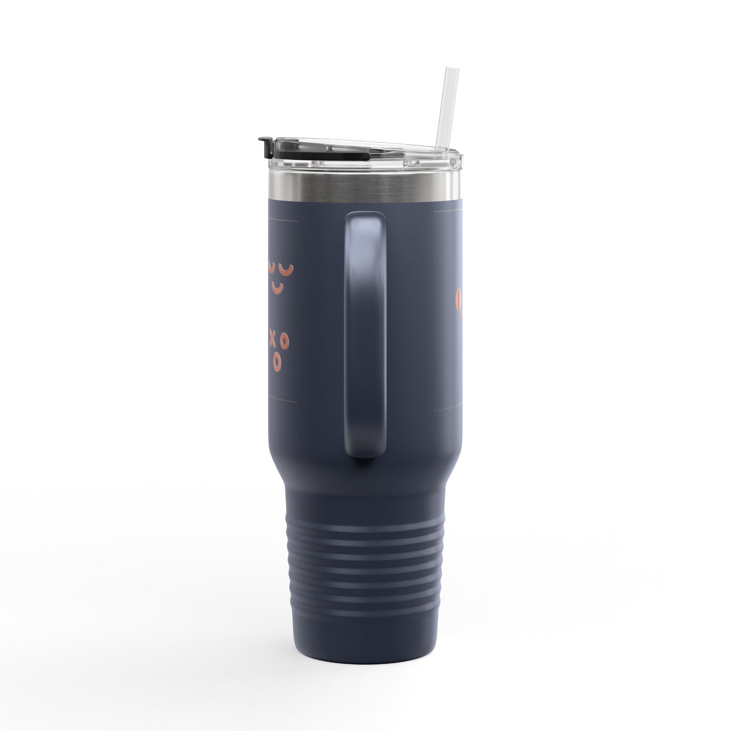 40oz Insulated Travel Mug with Cute Emoji Faces