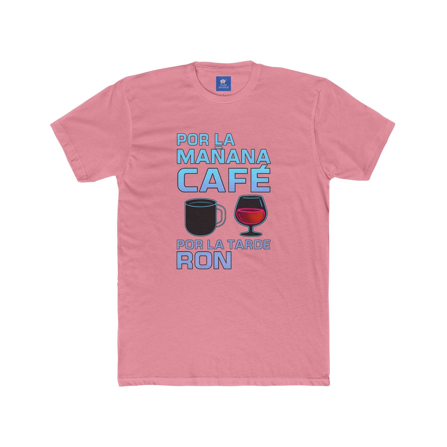 Café & Ron T-Shirt, Funny T-Shirt, Unisex Graphic Tee, Gift for Coffee Lovers, Party Wear, Casual Attire