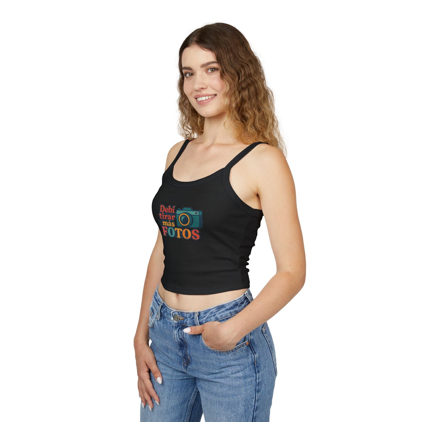 Debi Tirar Más Fotos Spaghetti Strap Tank Top | Photography Lover Tee