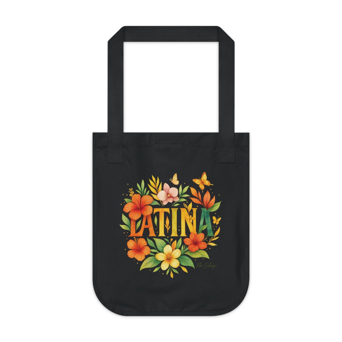 Organic Floral Tote Bag - Perfect for Spring, Eco-Friendly Gift, Shopping, Beach Days, or Celebrations!