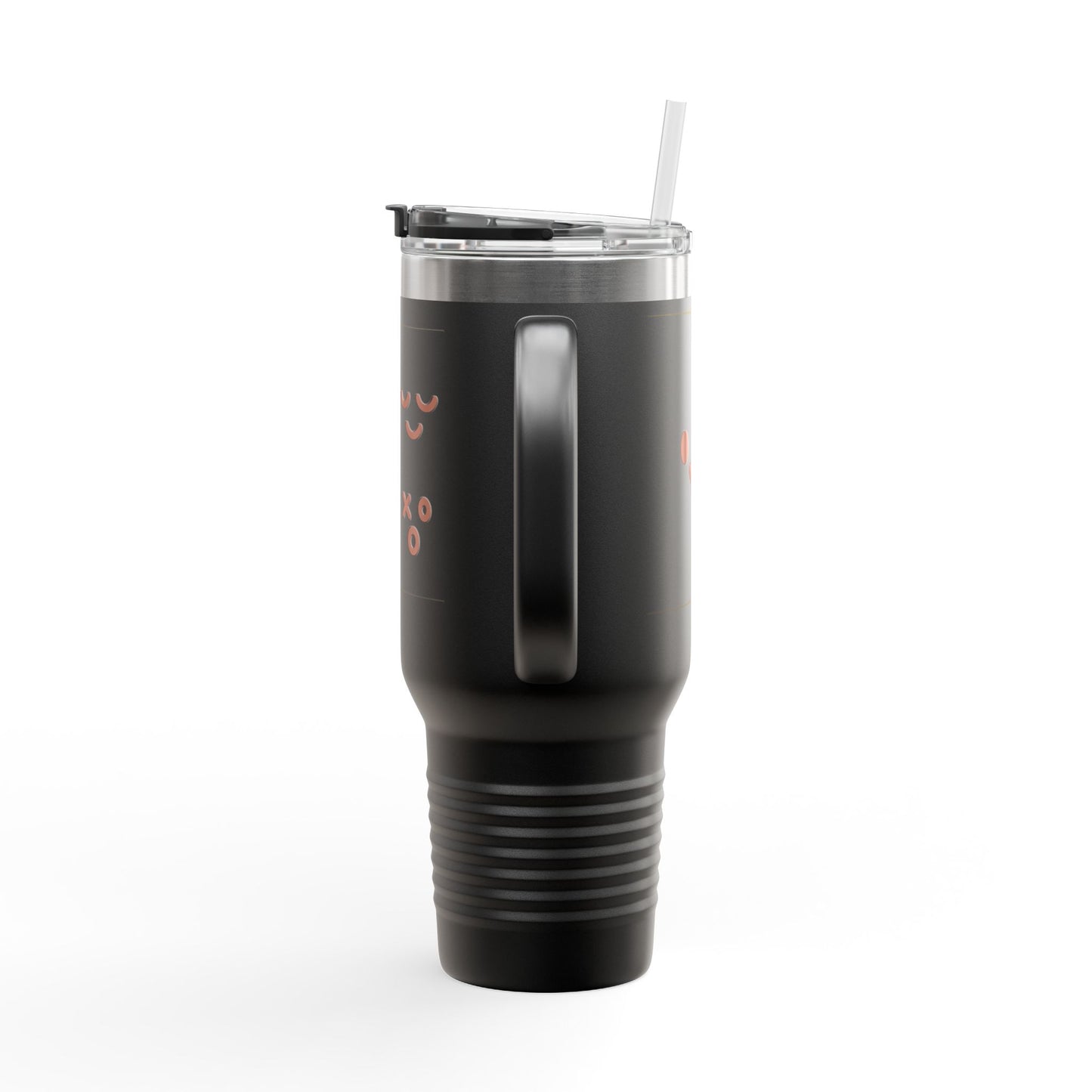 40oz Insulated Travel Mug with Cute Emoji Faces