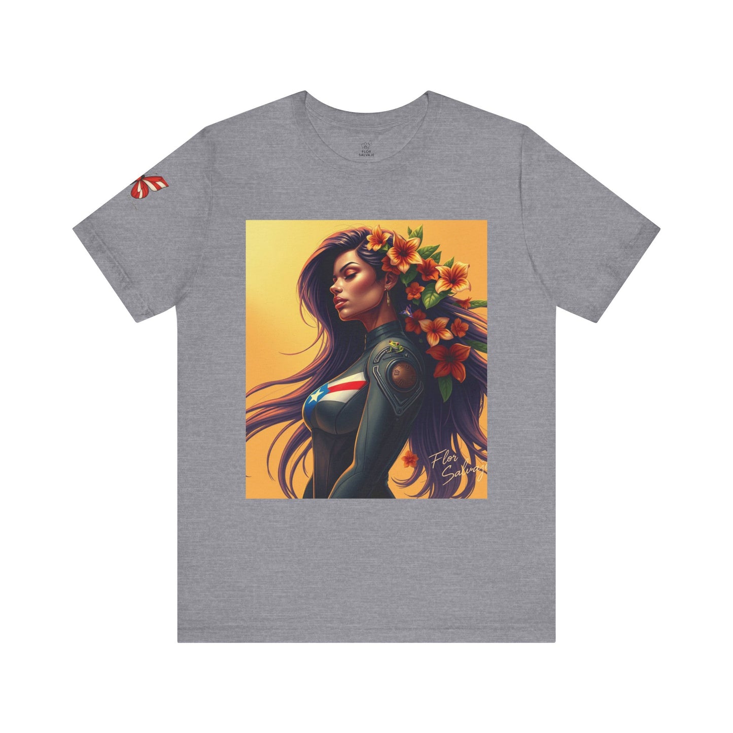 Floral Empowerment Tee: Stylish Unisex Short Sleeve, Perfect Gift for All Occasions, Casual Wear, Nature Lover, Art Enthusiasts