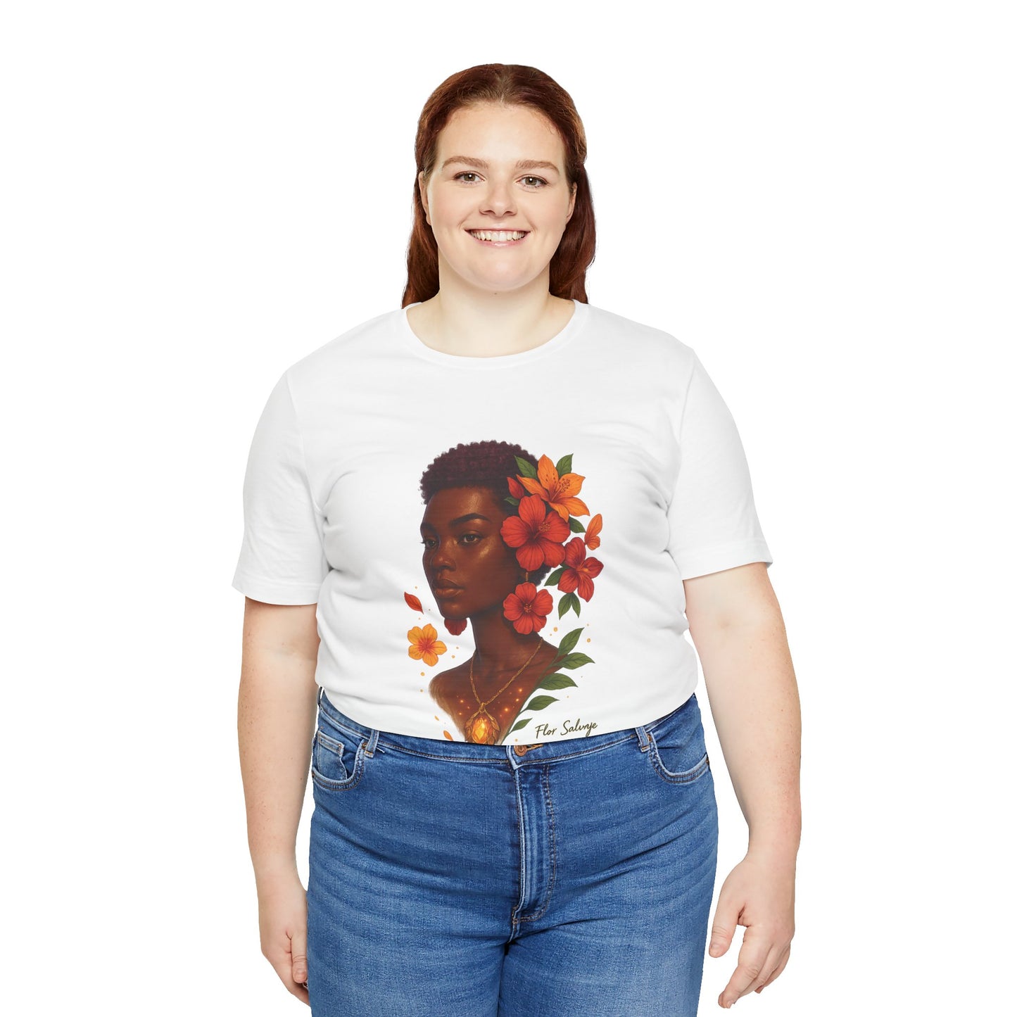 Floral Soul Unisex Tee, Inspirational T-Shirt, Gift for Her, Summer Outfit, Artistic Apparel, Unique Graphic Tee