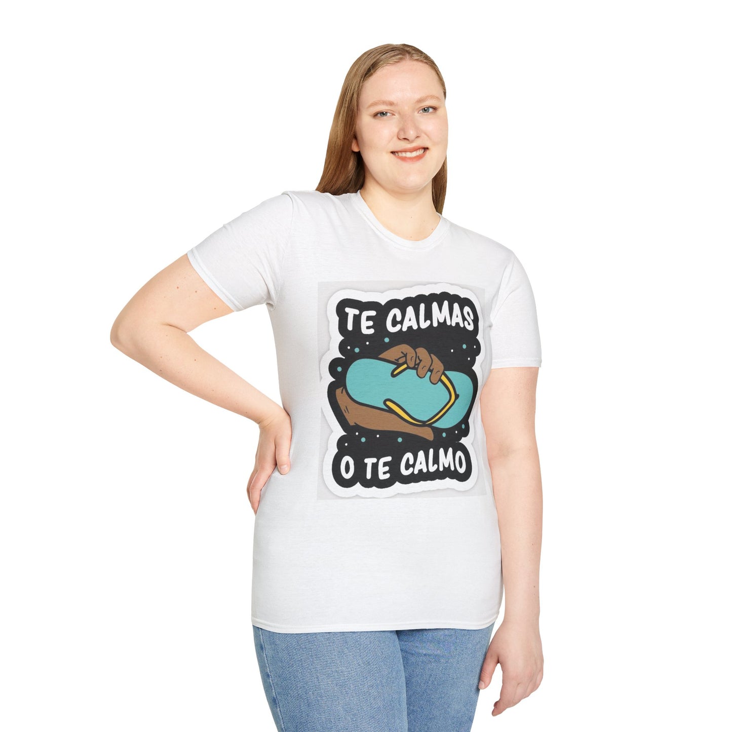 Relaxing Vibes Unisex Softstyle T-Shirt - 'Te Calmas O Te Calmo' Design