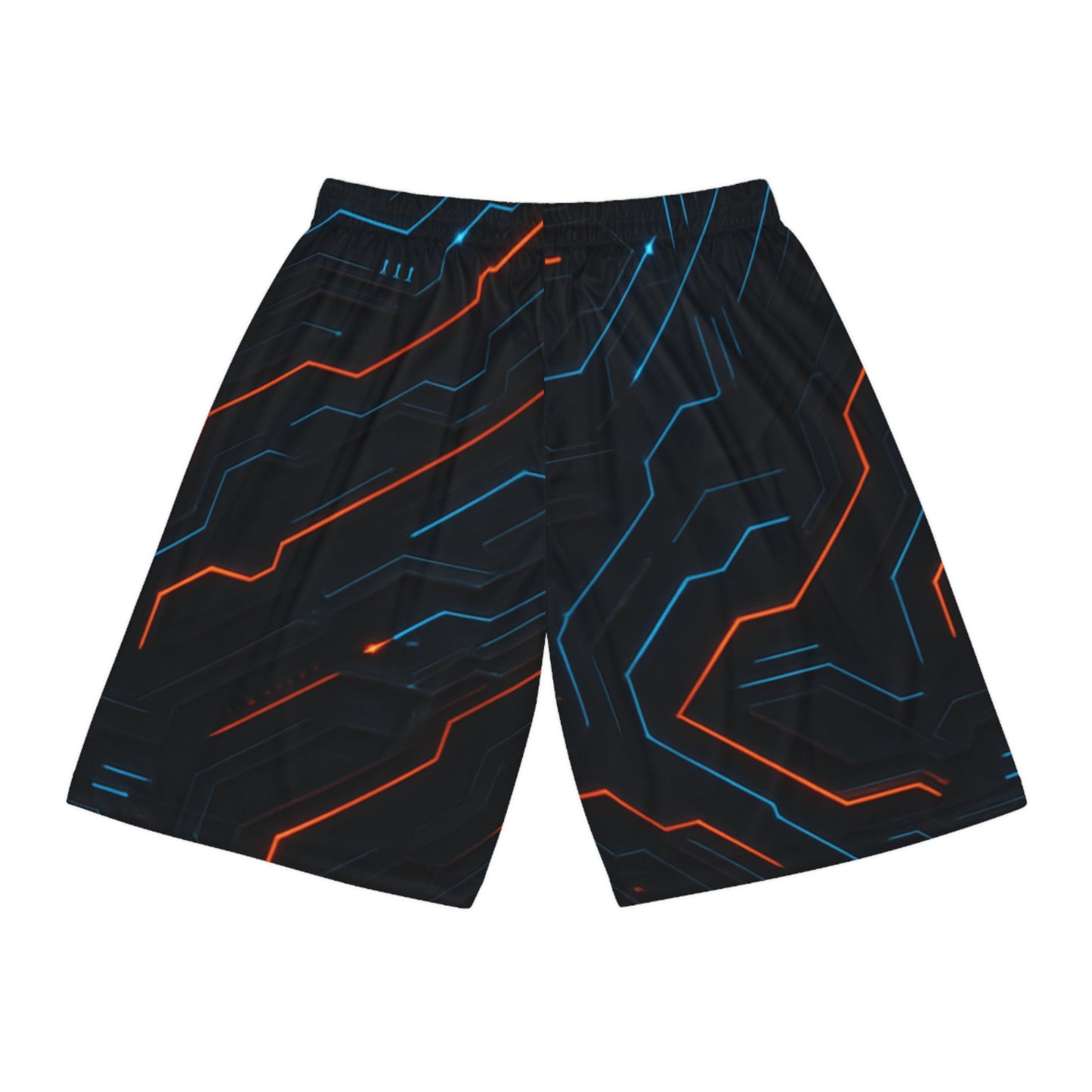 Neon Circuit Basketball Shorts - Lightweight Sports Wear for Active Lifestyle