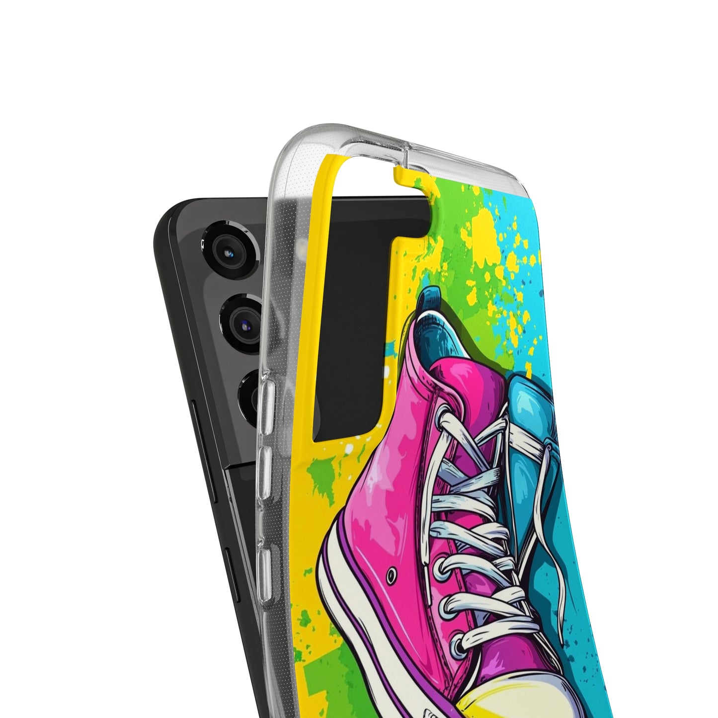 Colorful Sneakers Phone Case - Trendy Soft Phone Cases for Teens, Gifts for Her, Skateboard Accessories, Birthday Present, Fun Tech Gear