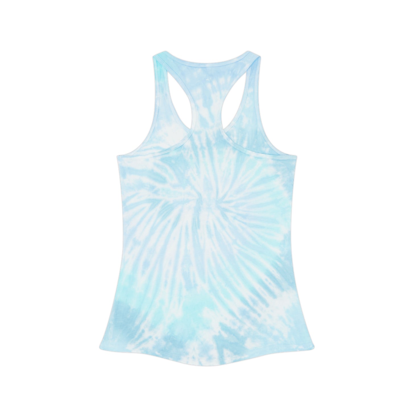 Peace Love Music Tie Dye Racerback Tank Top - Bohemian Summer Style