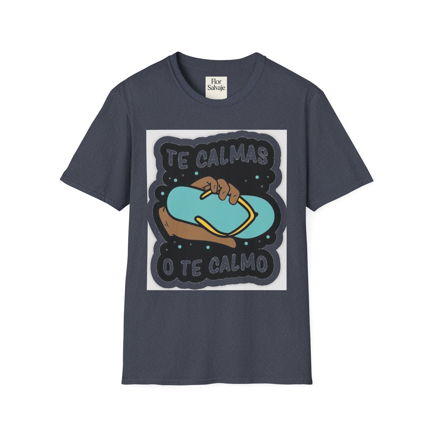Relaxing Vibes Unisex Softstyle T-Shirt - 'Te Calmas O Te Calmo' Design