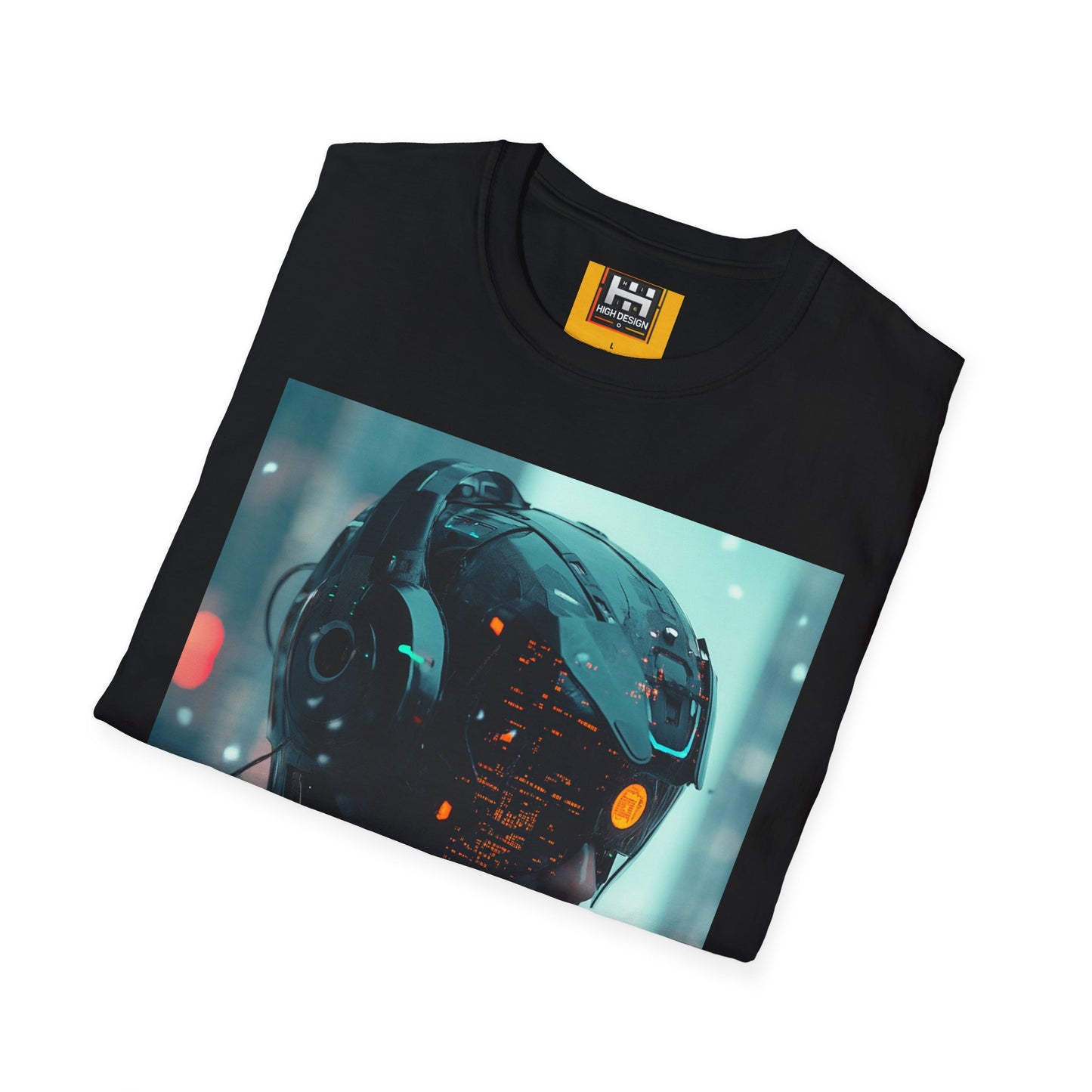 Futuristic Cyberpunk Unisex Softstyle T-Shirt