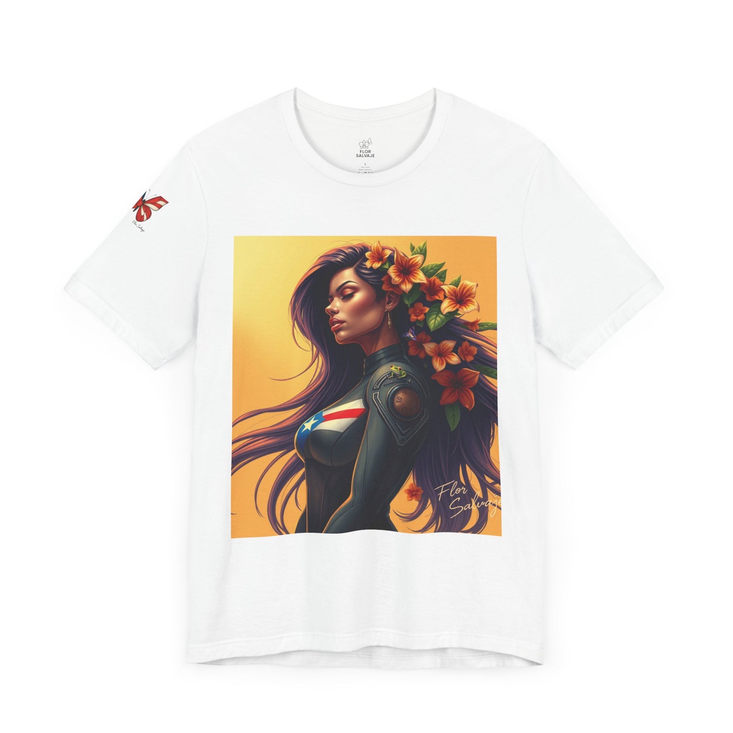 Floral Empowerment Tee: Stylish Unisex Short Sleeve, Perfect Gift for All Occasions, Casual Wear, Nature Lover, Art Enthusiasts
