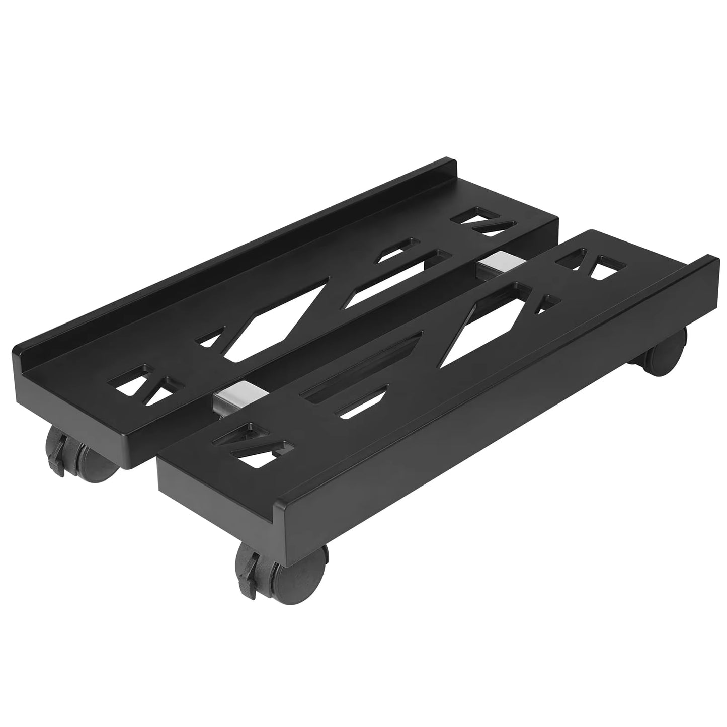 Adjustable Mobile CPU Stand, Ventilated Computer Tower Stand PC Tower Stand with 4 Caster Wheels Fits Most PC, under Desk Holder