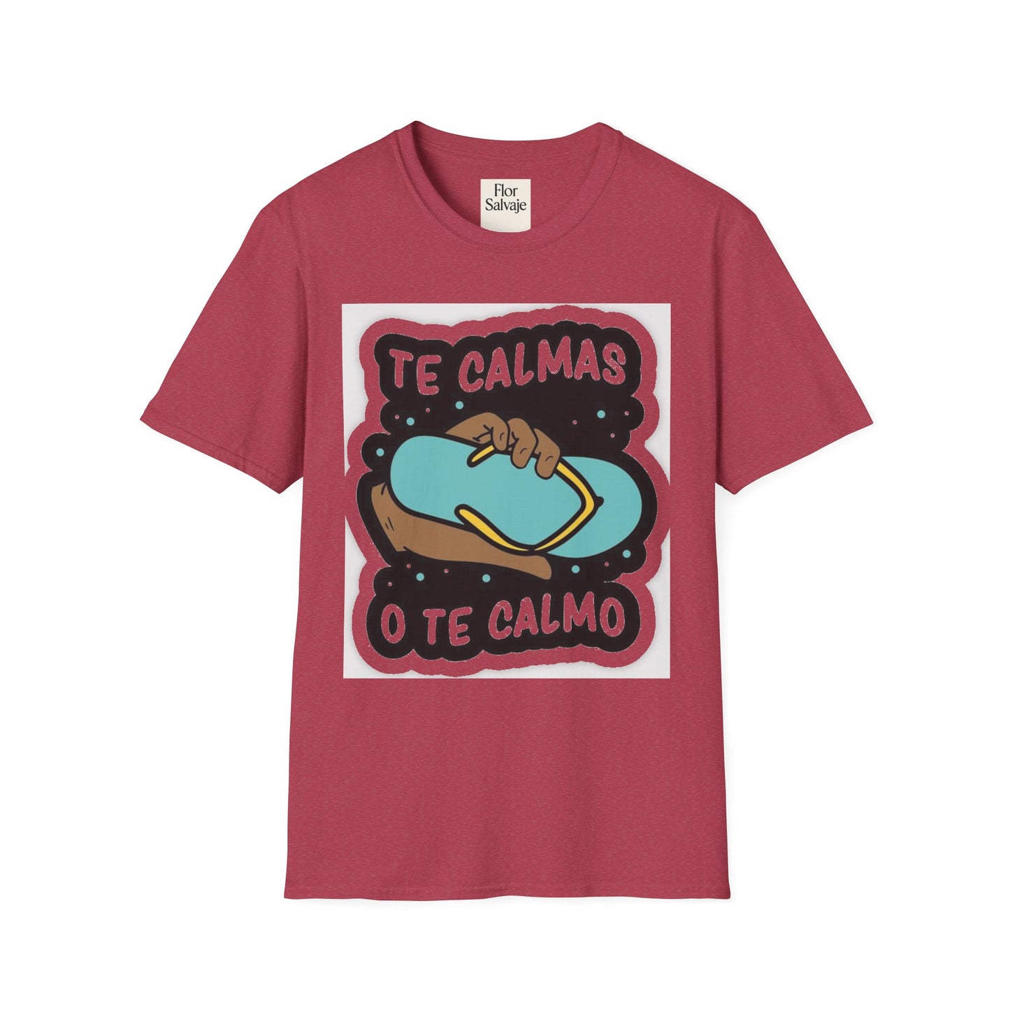 Relaxing Vibes Unisex Softstyle T-Shirt - 'Te Calmas O Te Calmo' Design