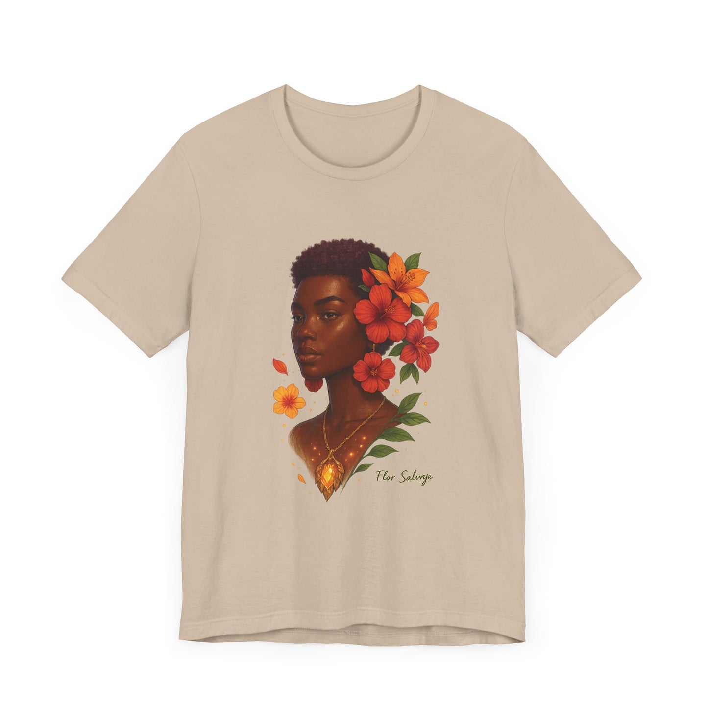Floral Soul Unisex Tee, Inspirational T-Shirt, Gift for Her, Summer Outfit, Artistic Apparel, Unique Graphic Tee