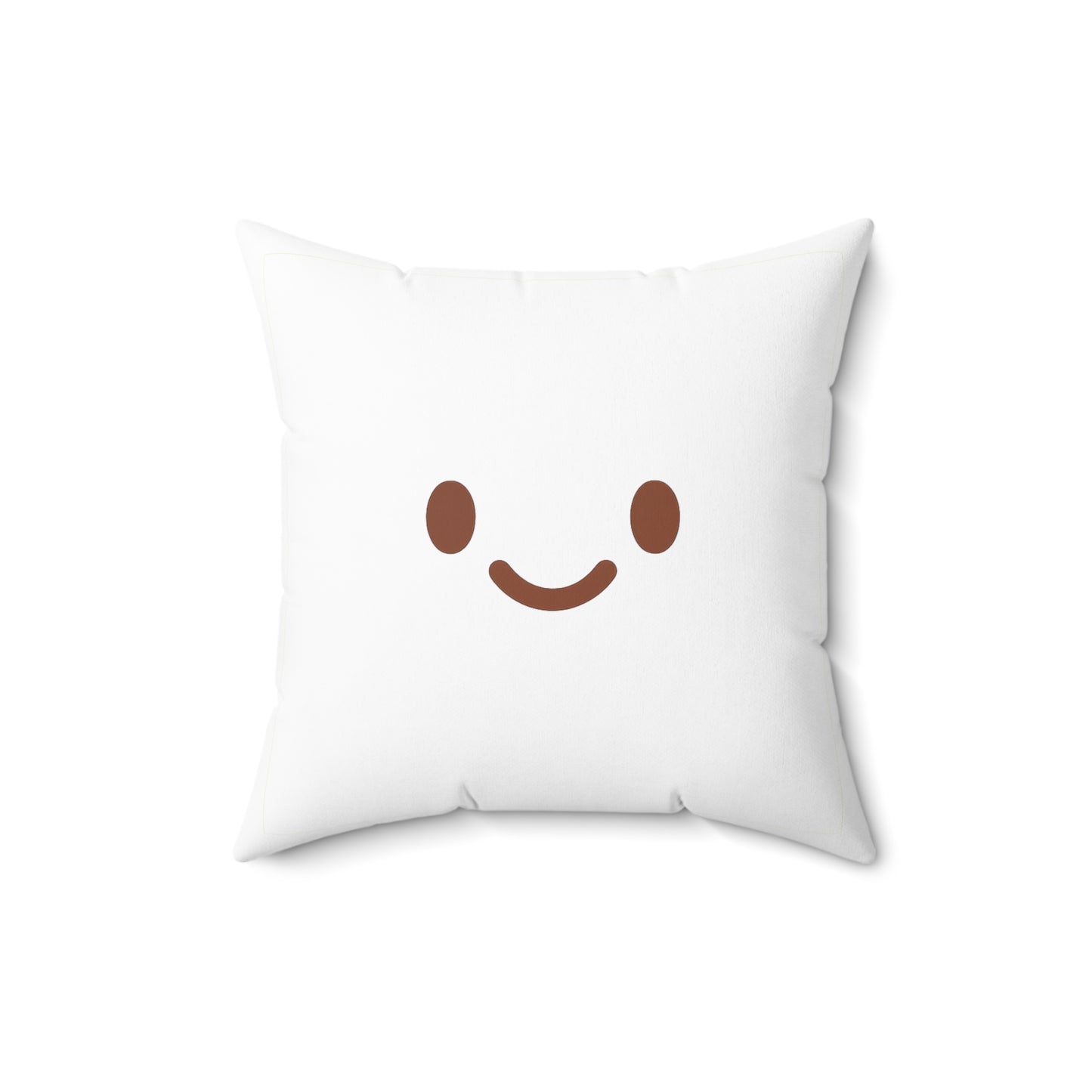 Emotional Vibes Decorative Pillow - Square Spun Polyester with Cute Faces