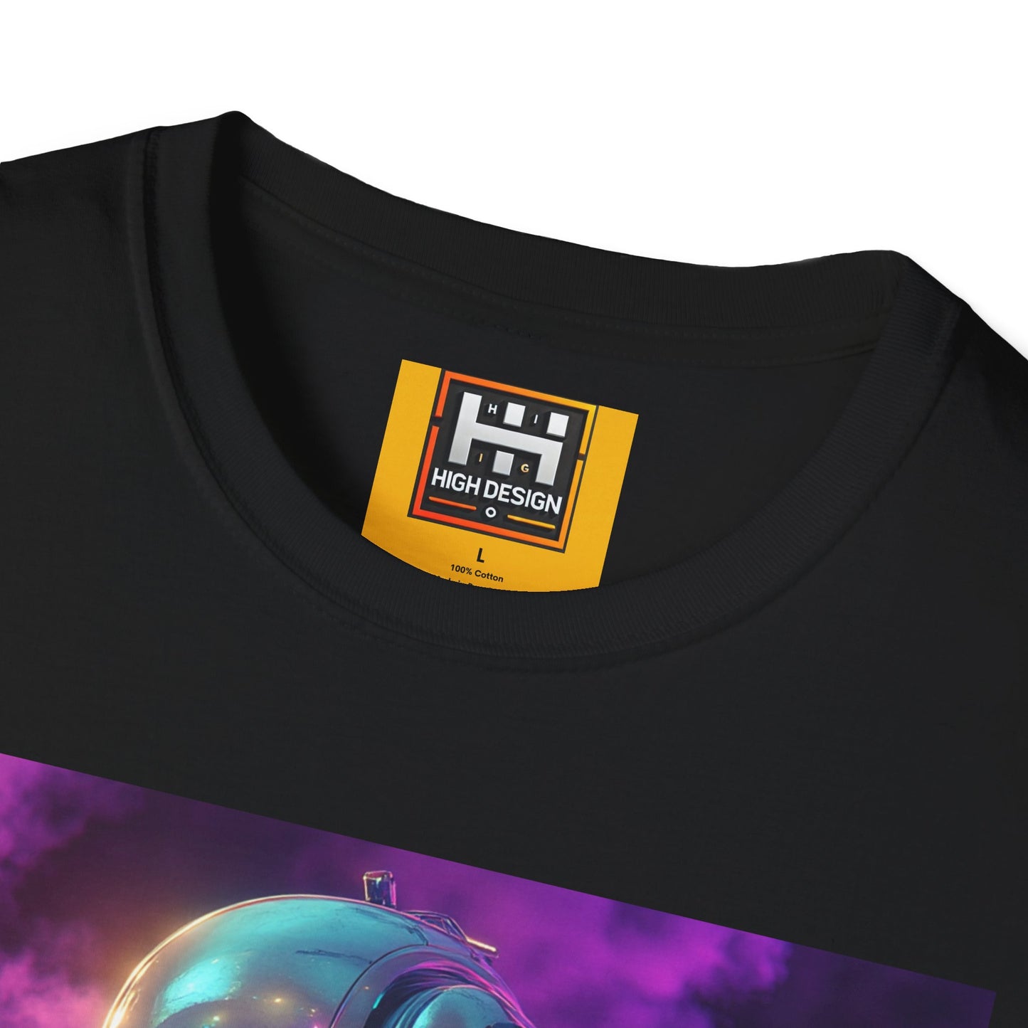 Futuristic Robot Graphic T-Shirt | Unisex Softstyle Tee | Unique Art for Tech Enthusiasts