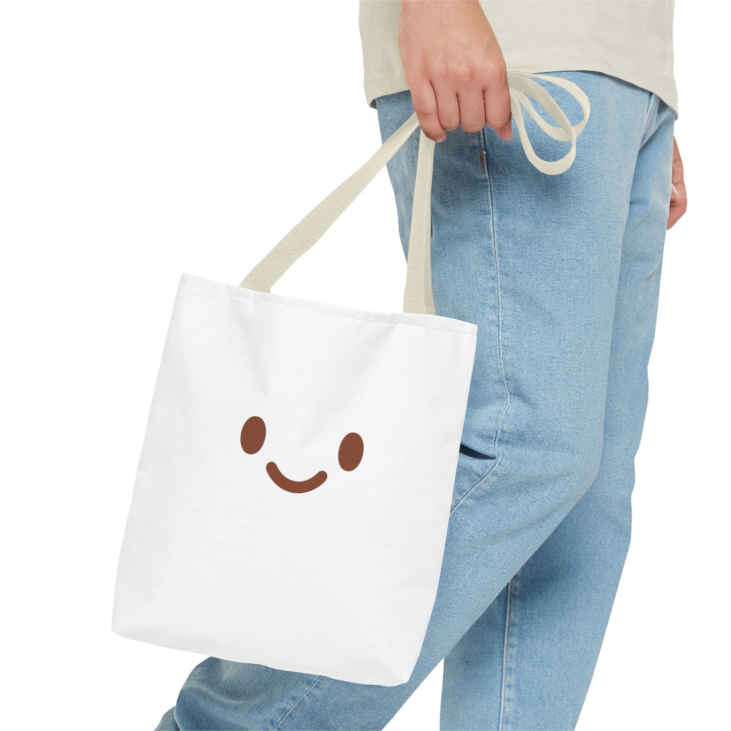Cute Smiley Face Tote Bag - Perfect for Everyday Use