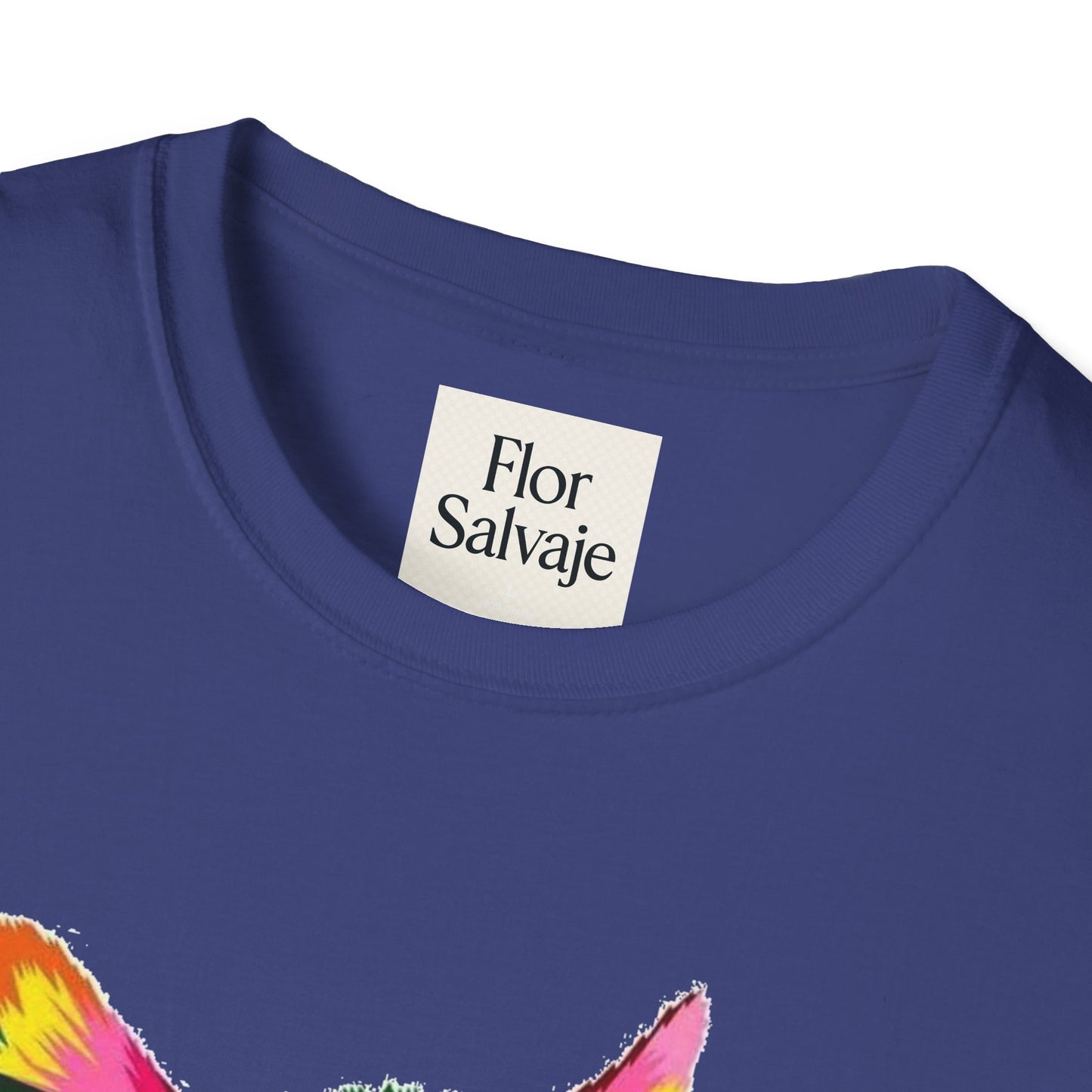 Colorful Cat Love Unisex T-Shirt - Softstyle Design for Animal Lovers