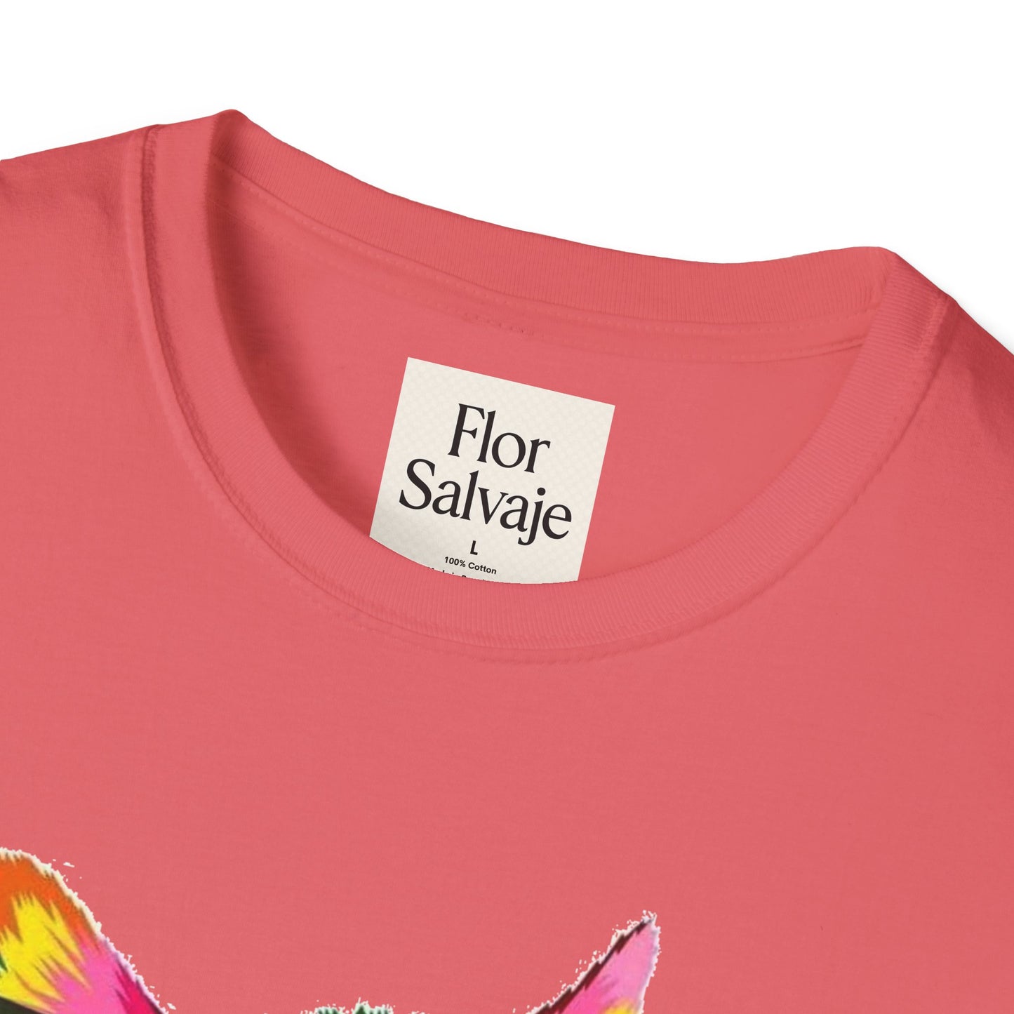 Colorful Cat Love Unisex T-Shirt - Softstyle Design for Animal Lovers