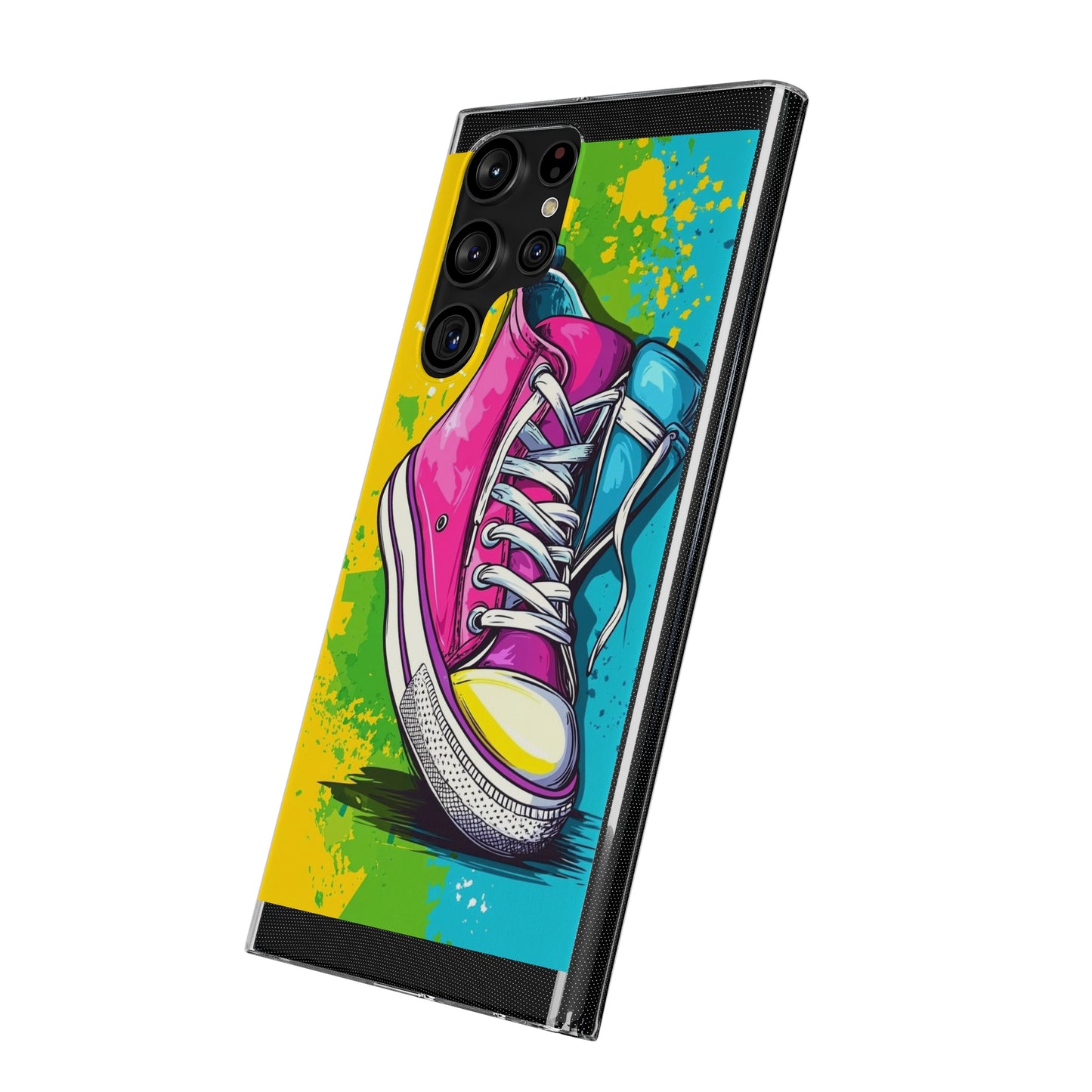 Colorful Sneakers Phone Case - Trendy Soft Phone Cases for Teens, Gifts for Her, Skateboard Accessories, Birthday Present, Fun Tech Gear