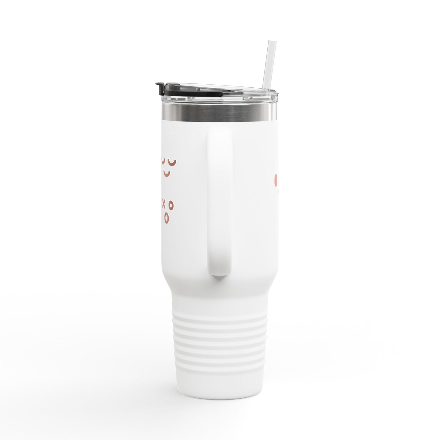 40oz Insulated Travel Mug with Cute Emoji Faces