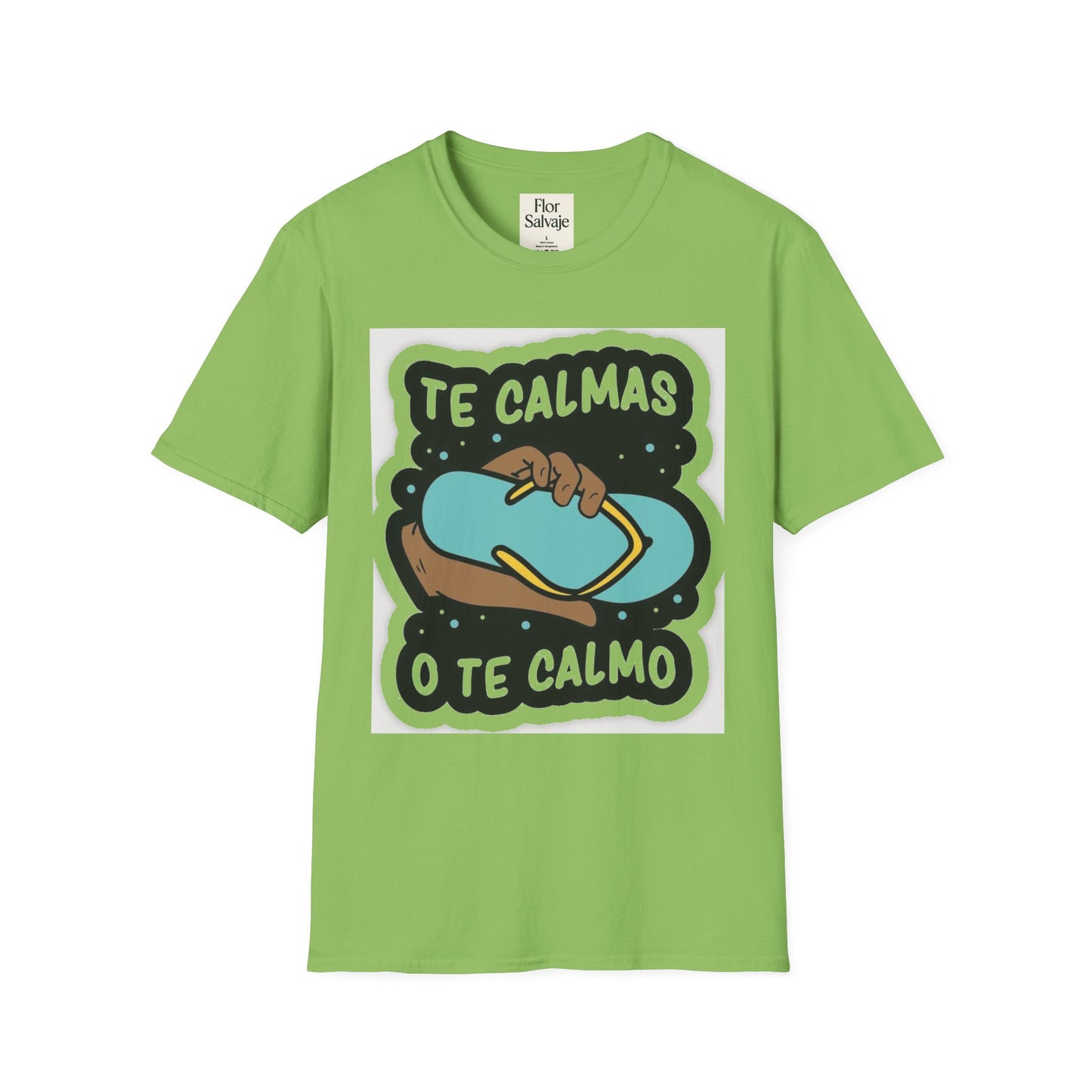 Relaxing Vibes Unisex Softstyle T-Shirt - 'Te Calmas O Te Calmo' Design