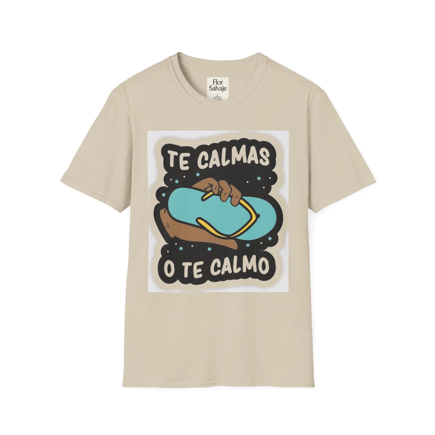 Relaxing Vibes Unisex Softstyle T-Shirt - 'Te Calmas O Te Calmo' Design