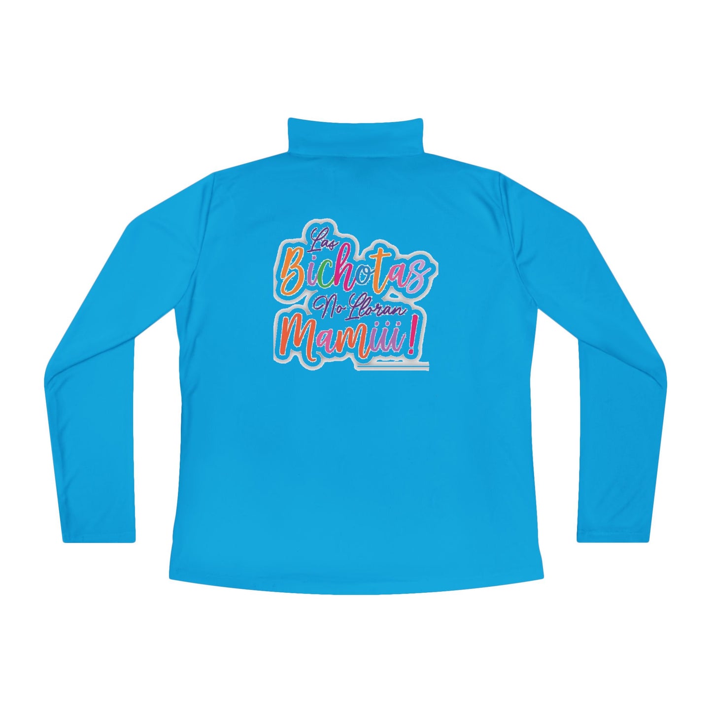 Ladies Quarter-Zip Pullover with Fun Bichotas Design | Cozy, Stylish Activewear, Perfect for Fitness or Casual Outfits, Gift for Her