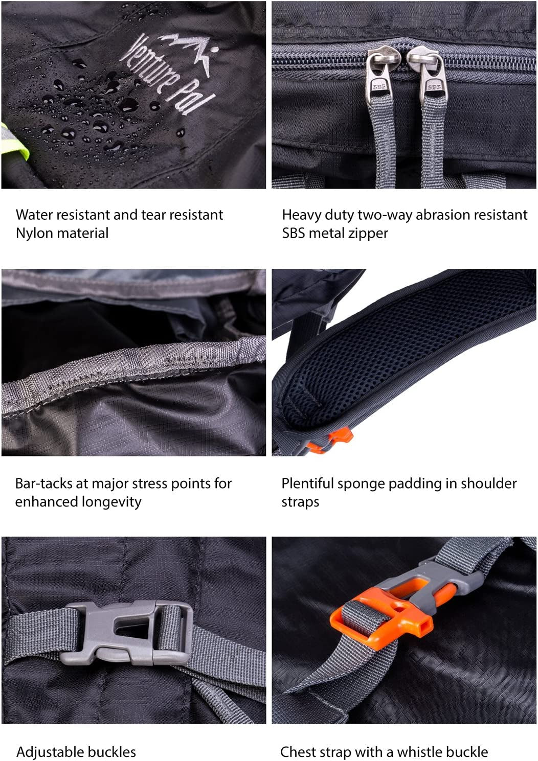 Mochila Para Deportes Al Aire Libre Ultraligera Senderismo Camping Viajes 35L
