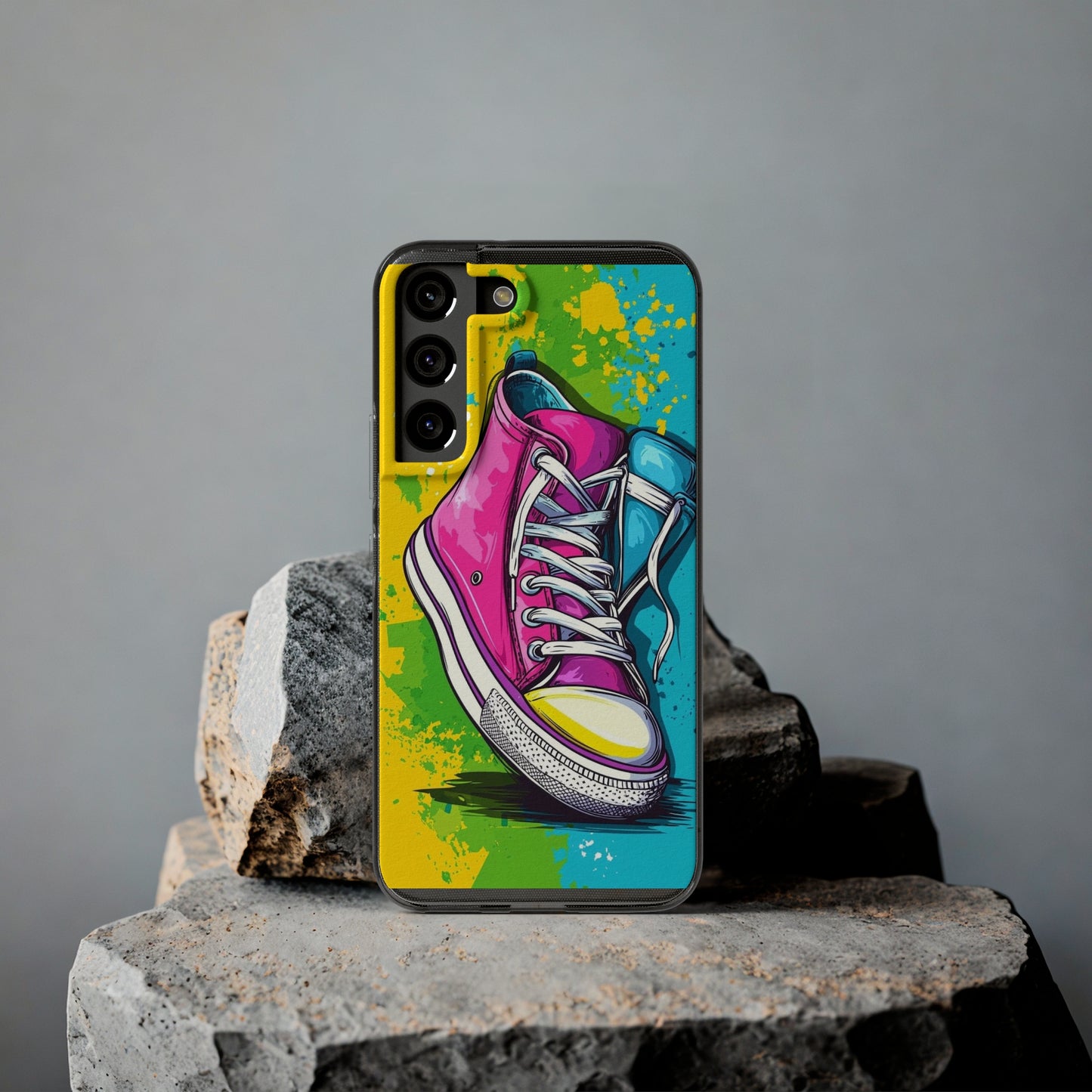 Colorful Sneakers Phone Case - Trendy Soft Phone Cases for Teens, Gifts for Her, Skateboard Accessories, Birthday Present, Fun Tech Gear