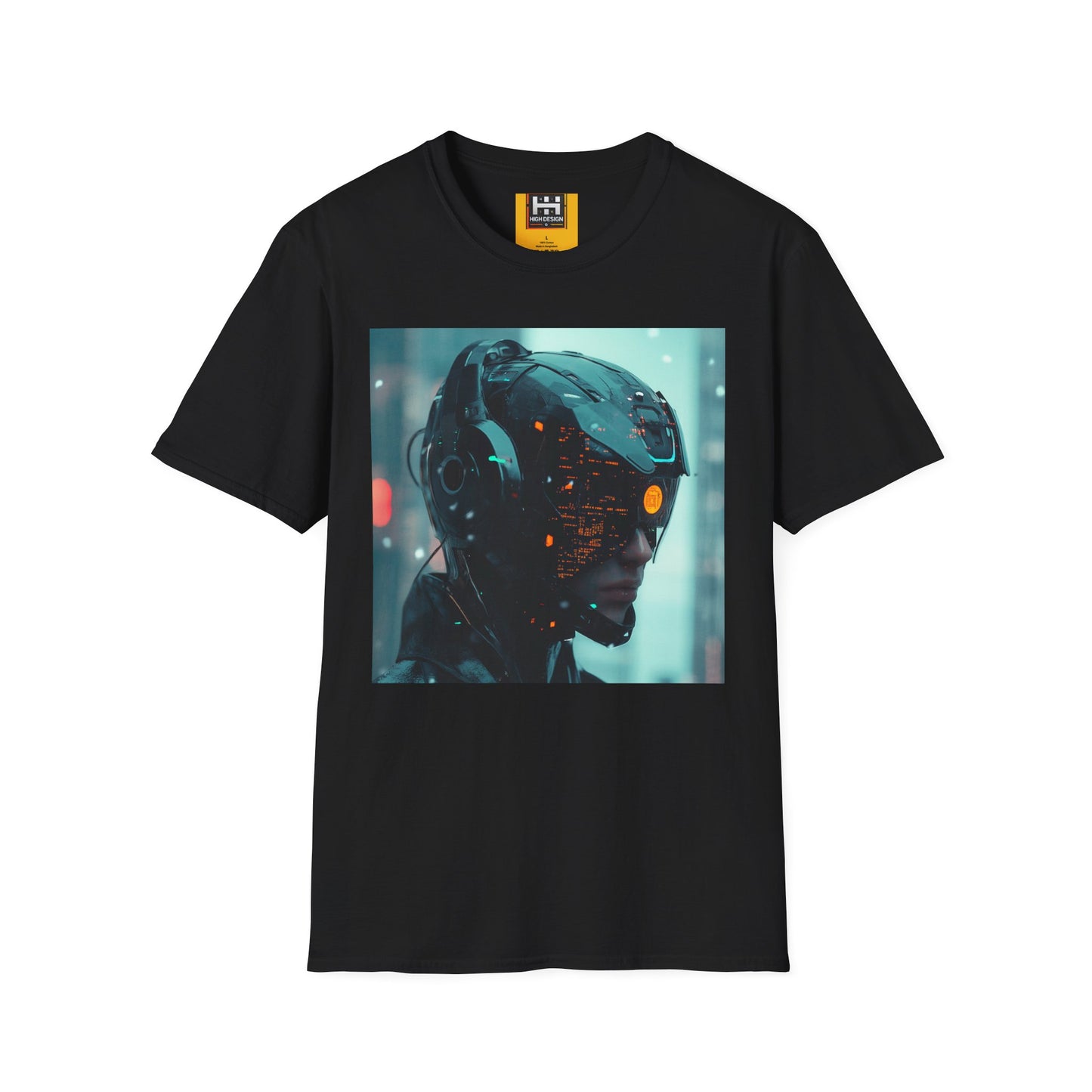 Futuristic Cyberpunk Unisex Softstyle T-Shirt