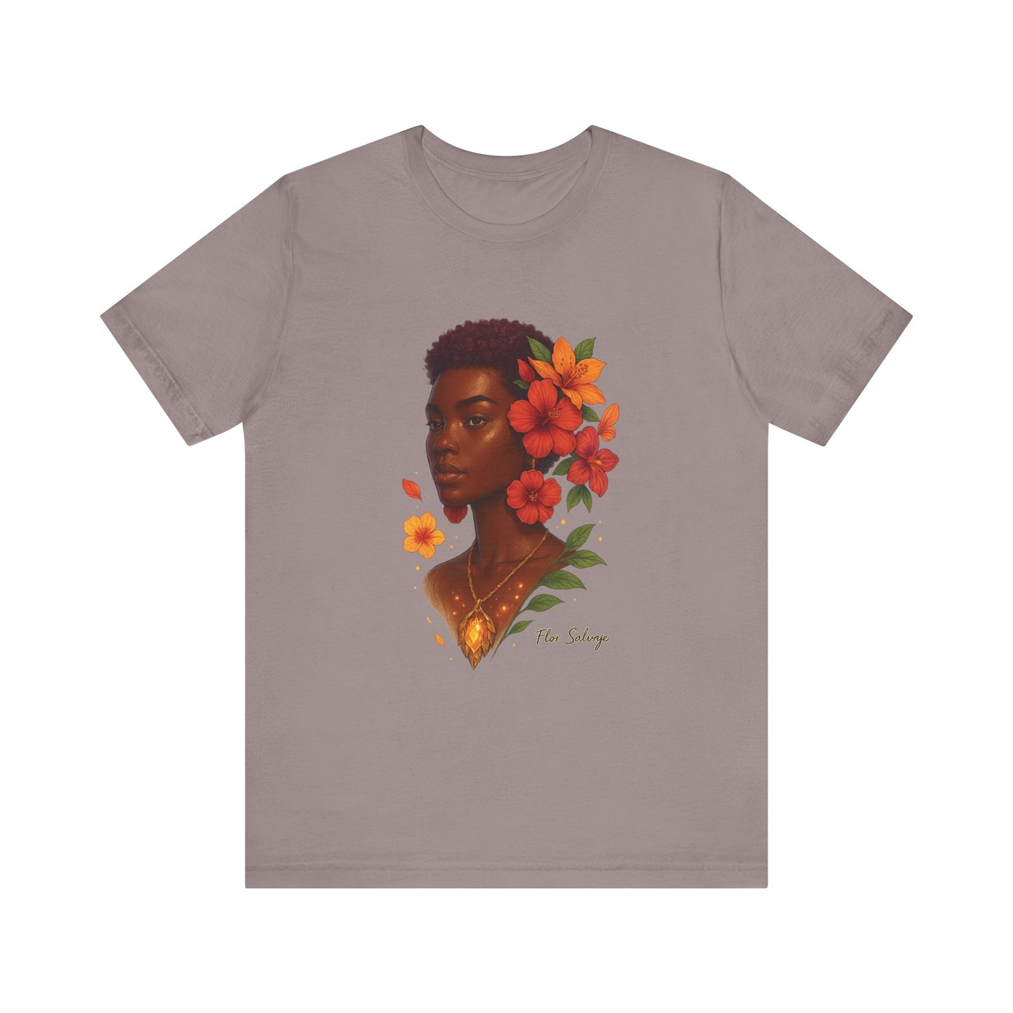 Floral Soul Unisex Tee, Inspirational T-Shirt, Gift for Her, Summer Outfit, Artistic Apparel, Unique Graphic Tee