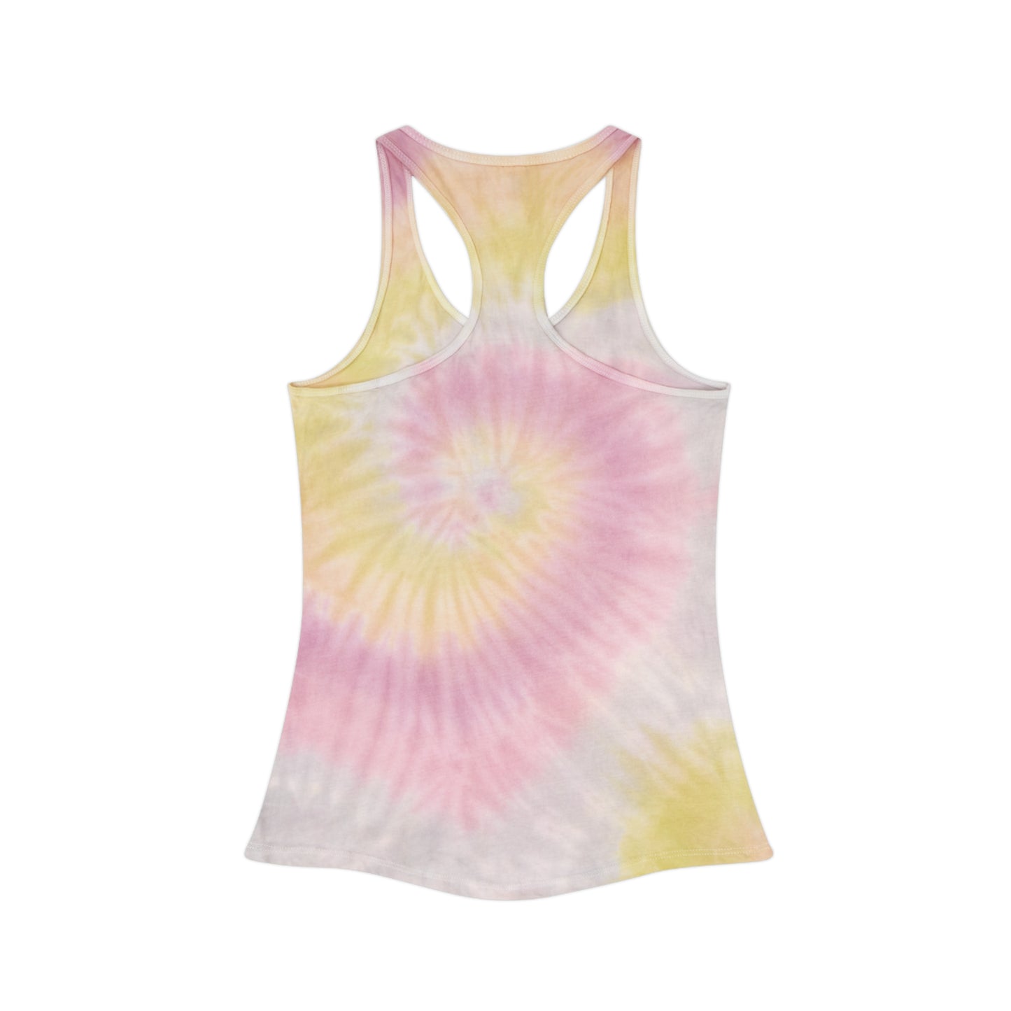 Peace Love Music Tie Dye Racerback Tank Top - Bohemian Summer Style