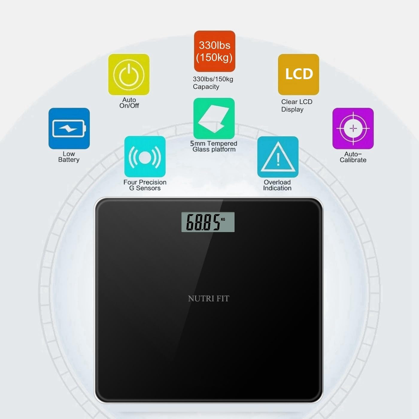 Pesas Digitales Bascula Digital De Peso Corporal Balanza Para Personas Maletas
