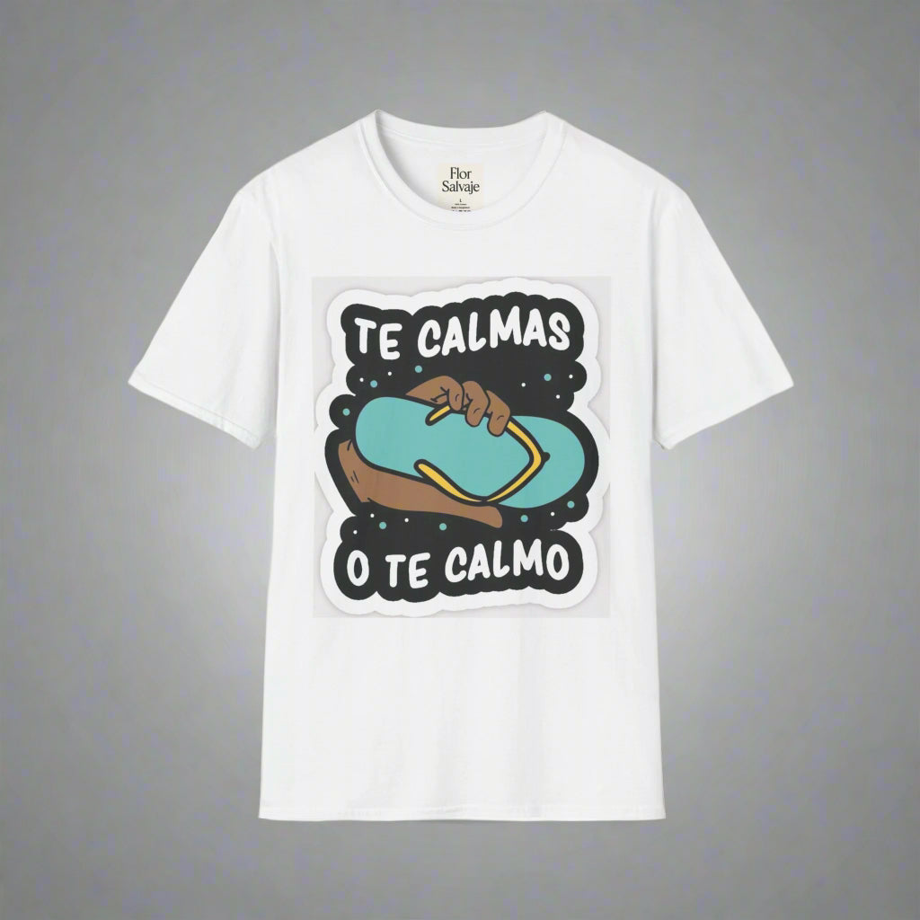 Relaxing Vibes Unisex Softstyle T-Shirt - 'Te Calmas O Te Calmo' Design