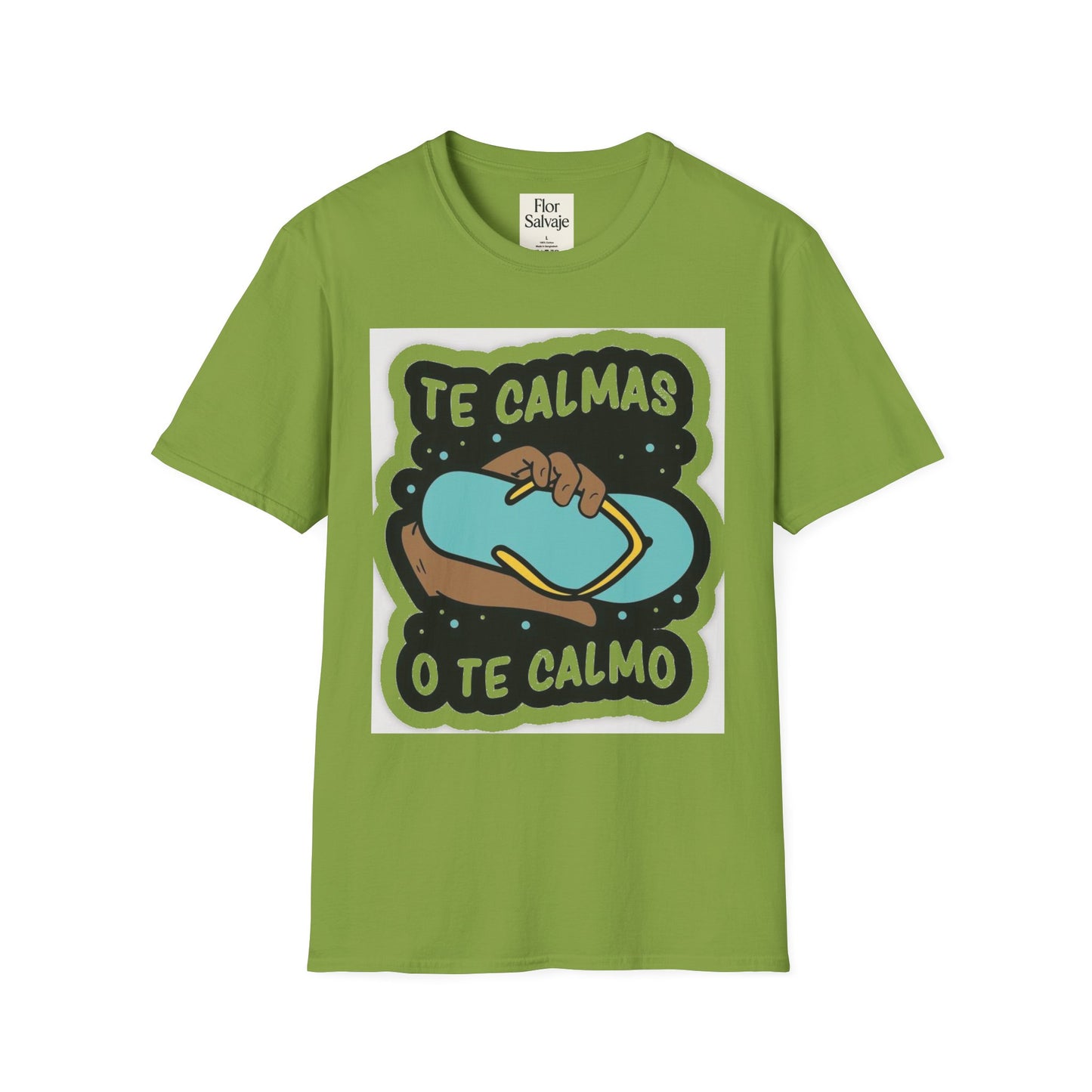 Relaxing Vibes Unisex Softstyle T-Shirt - 'Te Calmas O Te Calmo' Design