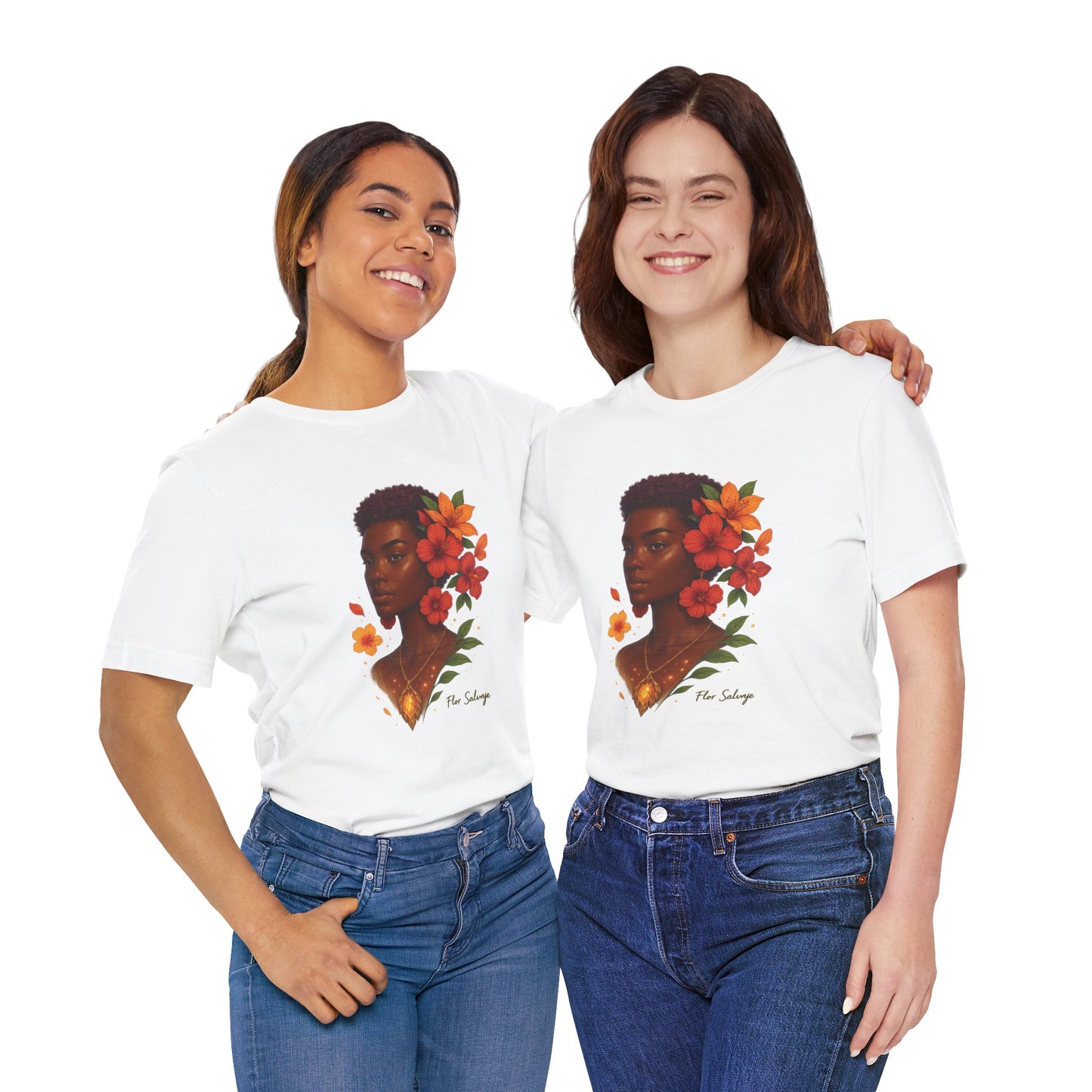 Floral Soul Unisex Tee, Inspirational T-Shirt, Gift for Her, Summer Outfit, Artistic Apparel, Unique Graphic Tee