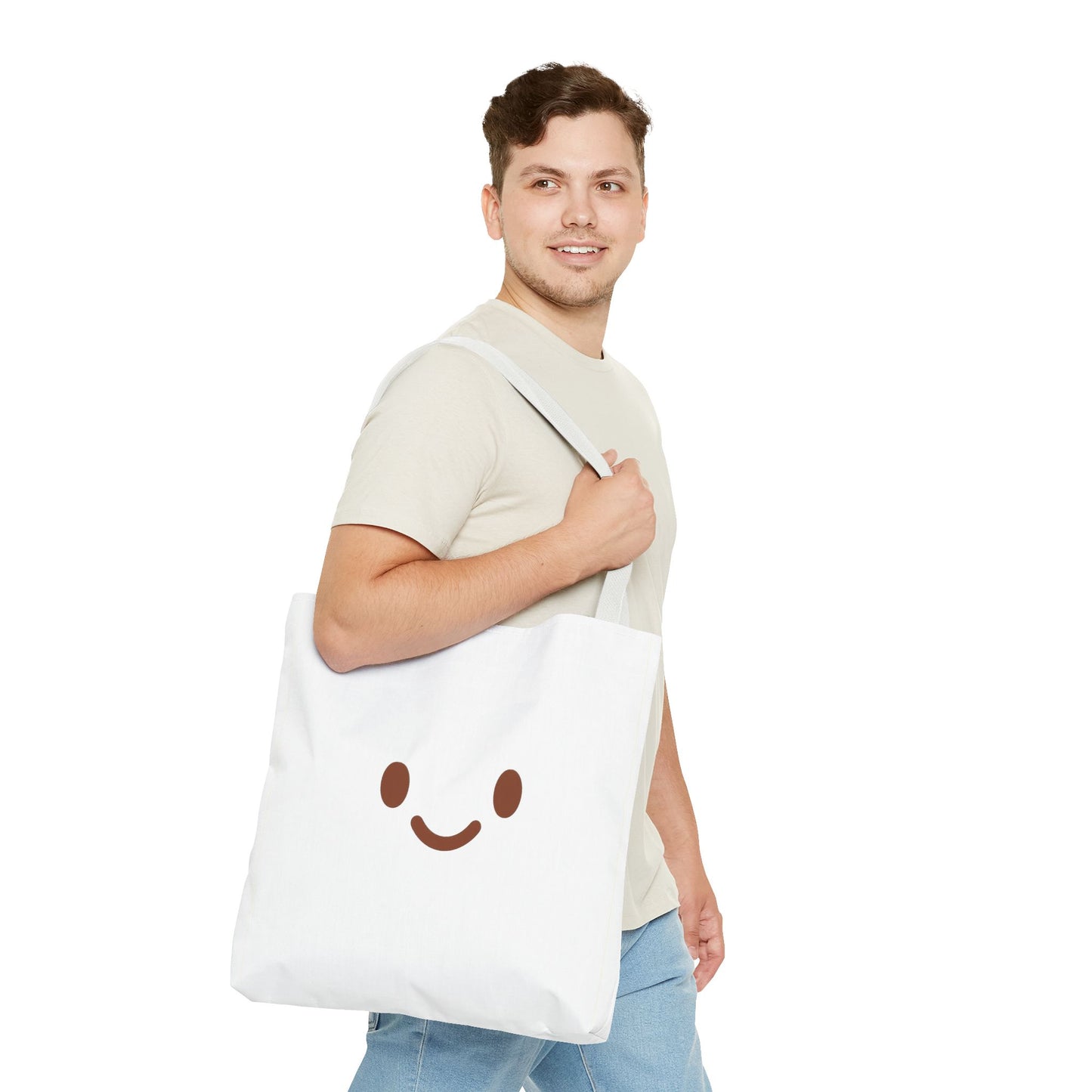 Cute Smiley Face Tote Bag - Perfect for Everyday Use