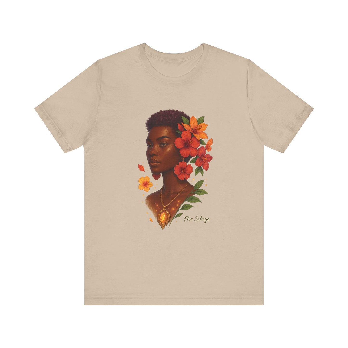 Floral Soul Unisex Tee, Inspirational T-Shirt, Gift for Her, Summer Outfit, Artistic Apparel, Unique Graphic Tee