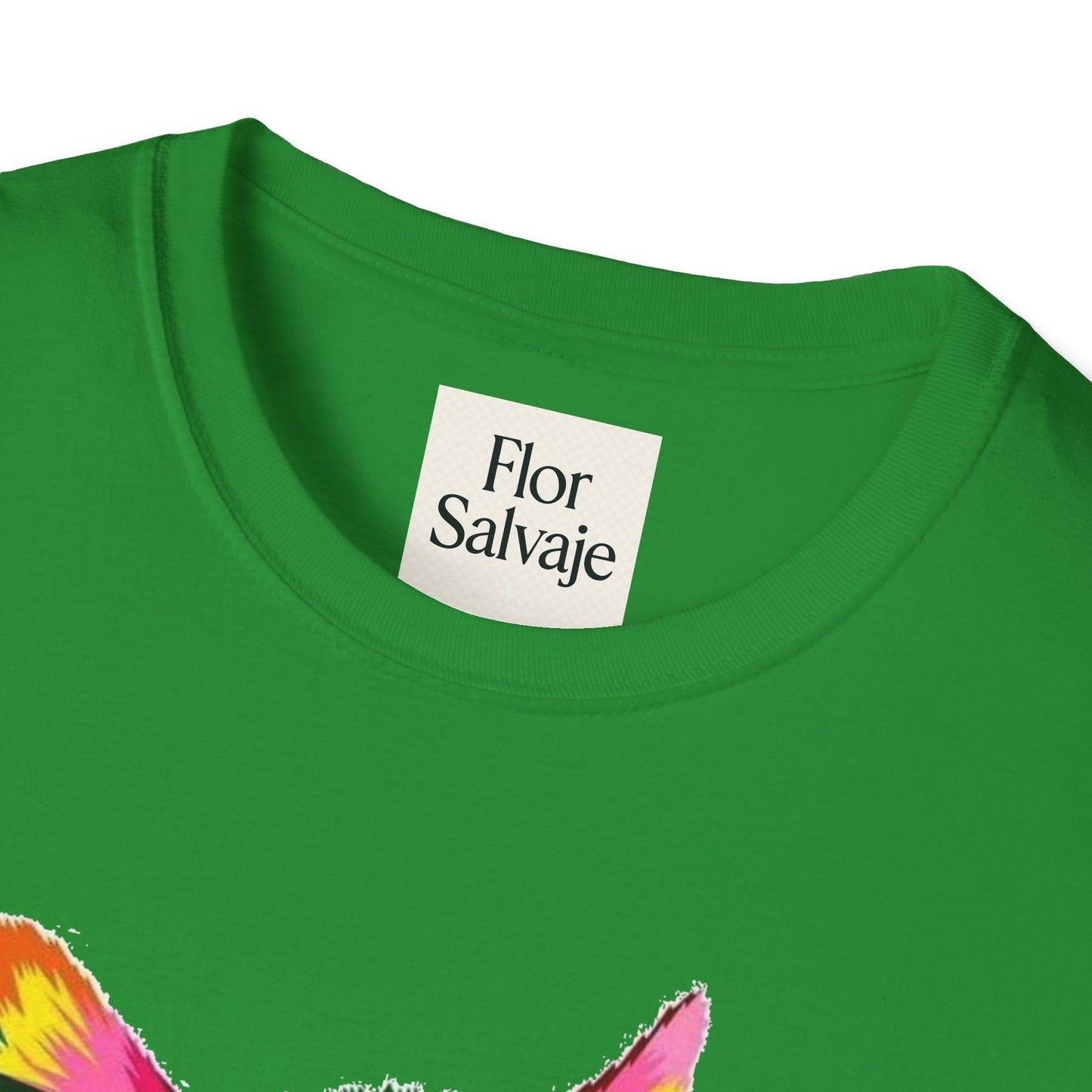Colorful Cat Love Unisex T-Shirt - Softstyle Design for Animal Lovers