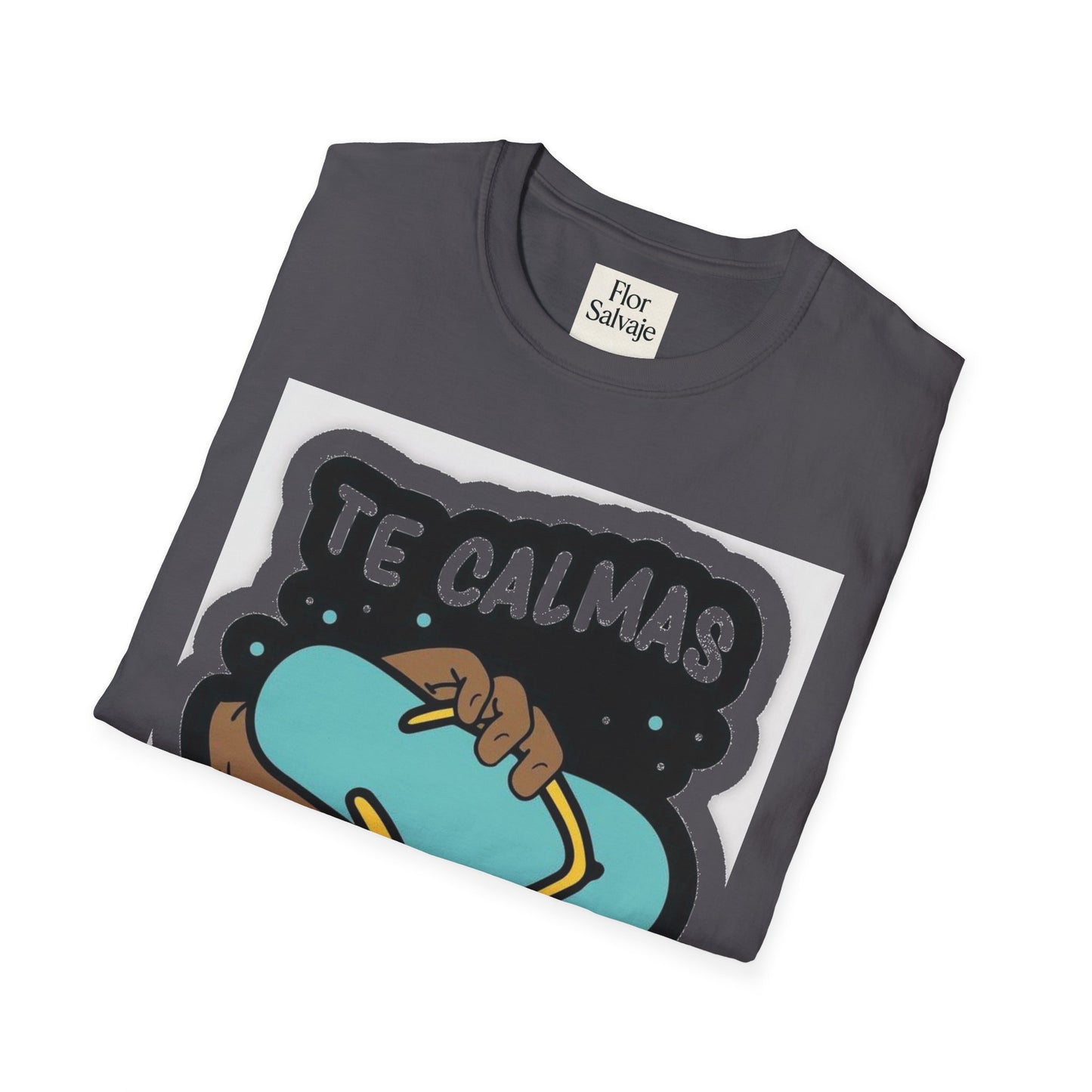 Relaxing Vibes Unisex Softstyle T-Shirt - 'Te Calmas O Te Calmo' Design