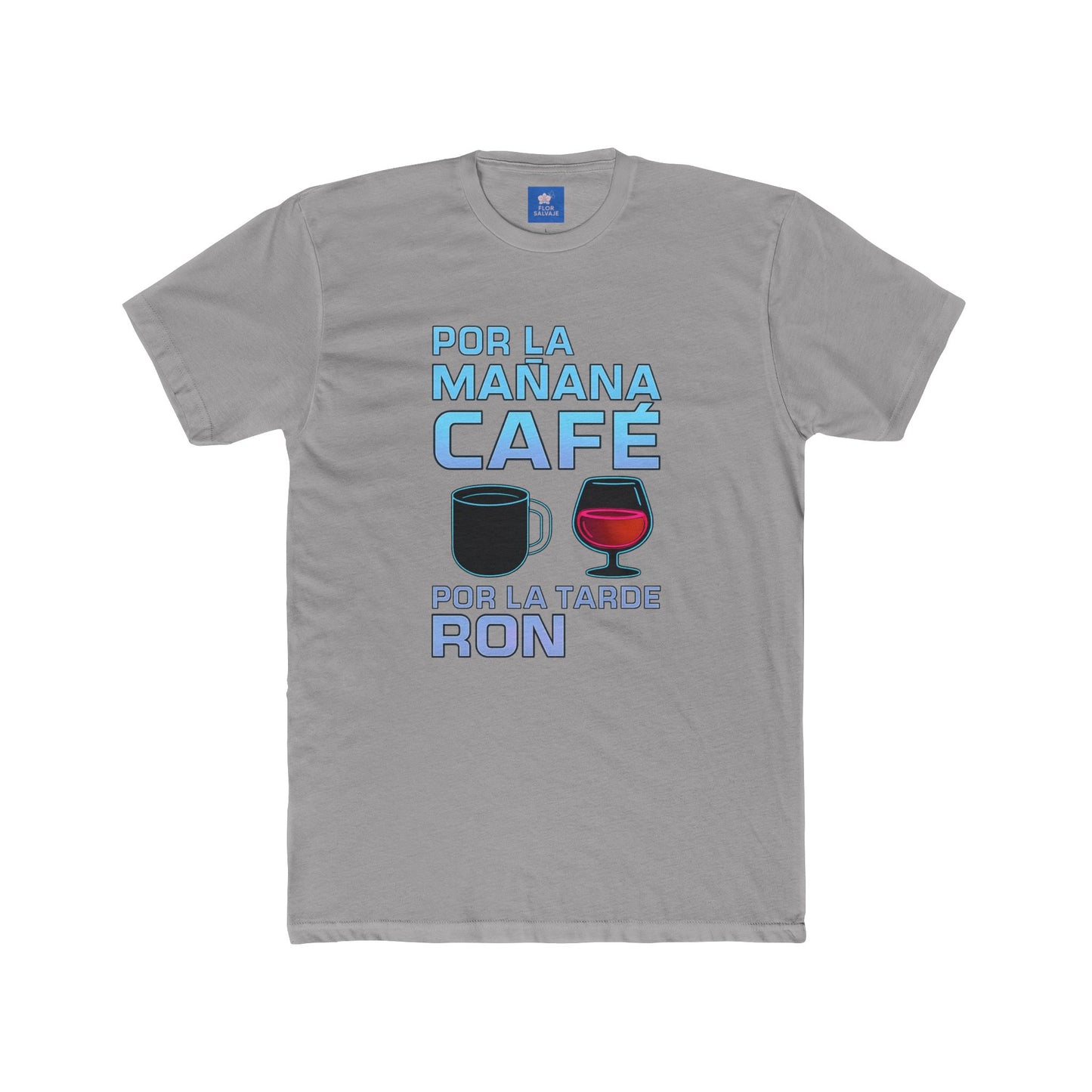 Café & Ron T-Shirt, Funny T-Shirt, Unisex Graphic Tee, Gift for Coffee Lovers, Party Wear, Casual Attire