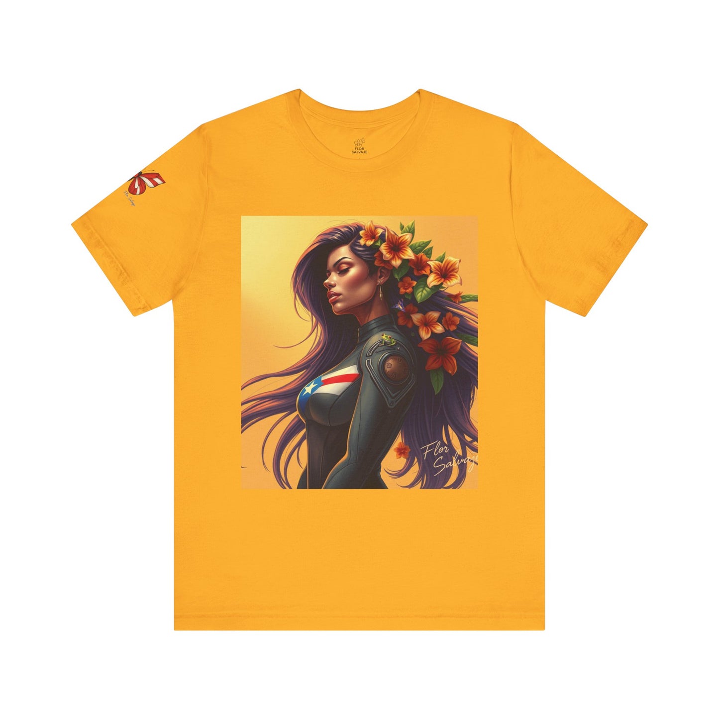 Floral Empowerment Tee: Stylish Unisex Short Sleeve, Perfect Gift for All Occasions, Casual Wear, Nature Lover, Art Enthusiasts