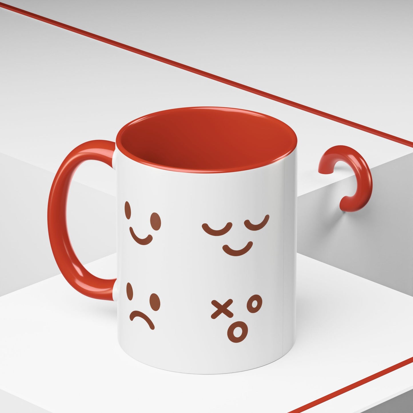 Emotional Expressions Coffee Mug - Fun 11/15oz Ceramic Coffee Cup for Daily Joy