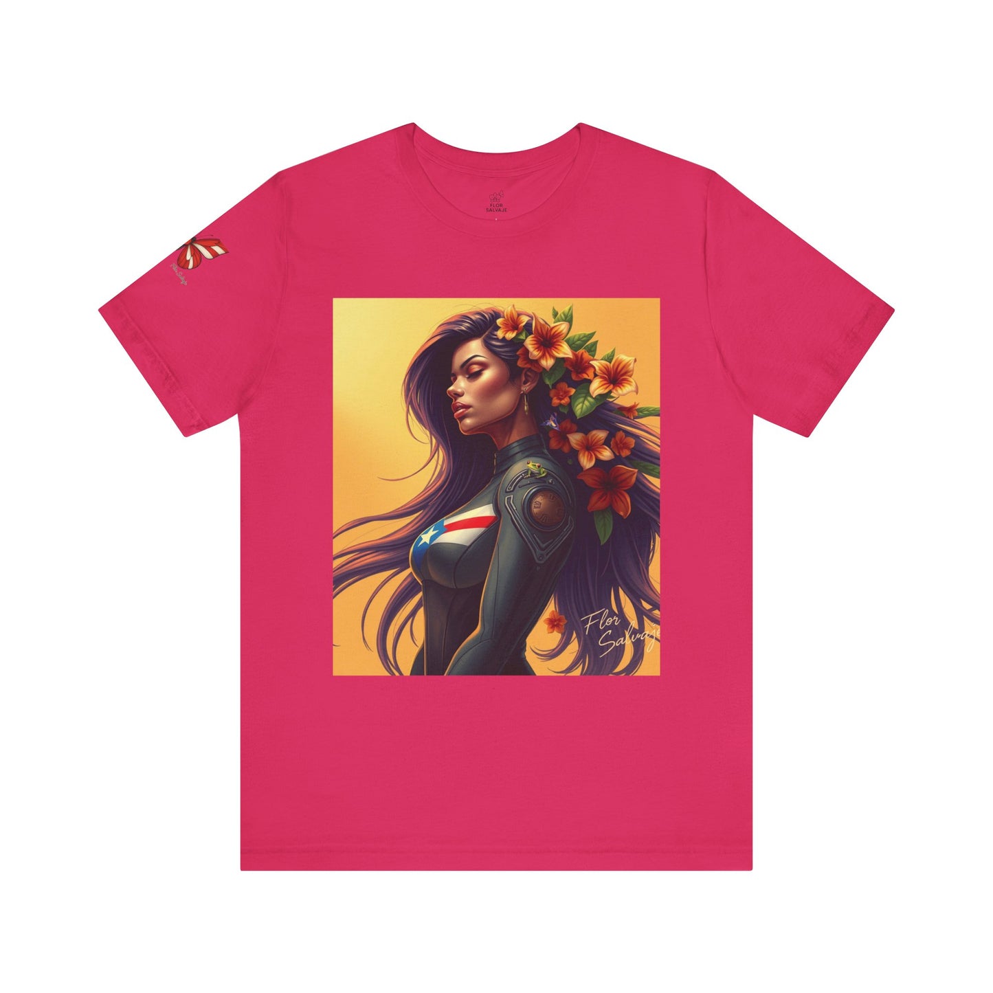 Floral Empowerment Tee: Stylish Unisex Short Sleeve, Perfect Gift for All Occasions, Casual Wear, Nature Lover, Art Enthusiasts